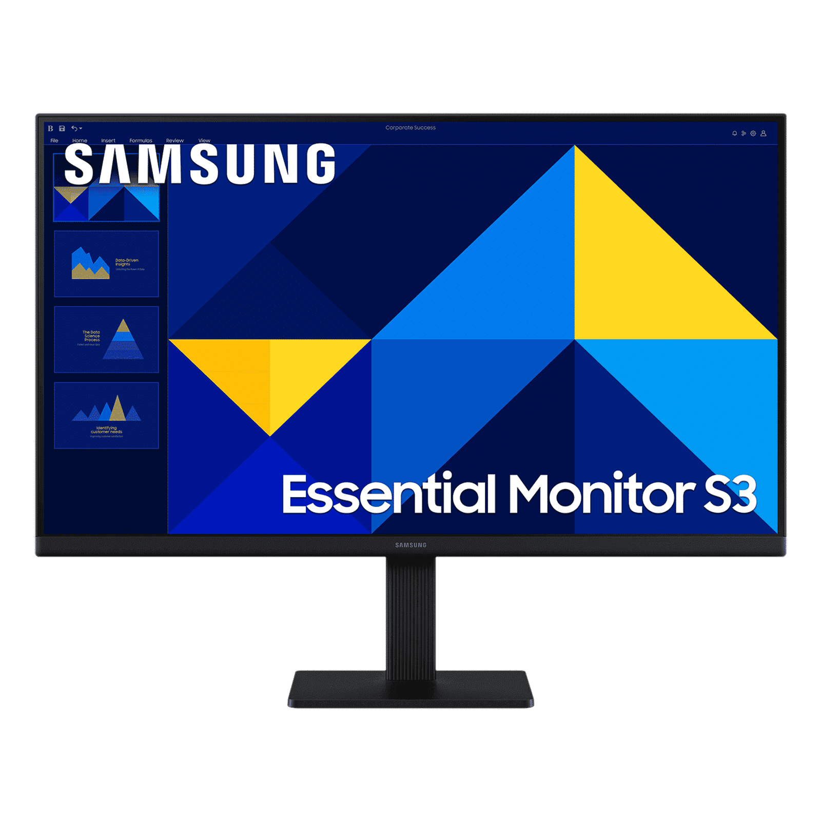SAMSUNG Essential S3 55.88 cm (22 inch) Full HD IPS Panel Monitor with Flicker Free