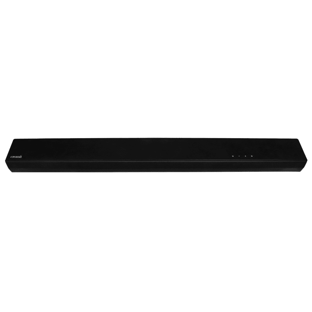 Croma 80W Bluetooth Soundbar with Remote (Surround Sound, 2.1 Channel, Black)