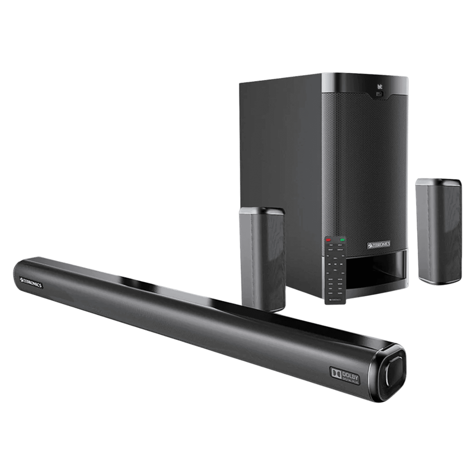 ZEBRONICS Zeb Juke Bar 9400 Pro 525W Bluetooth Soundbar with Remote (Dolby Digital Plus, 5.1 Channel, Black)