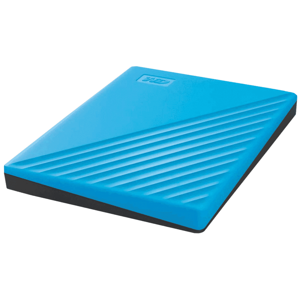 Western Digital My Passport 2TB USB (3.2) Portable Hard Disk Drive (Automatic Backup, Sky)