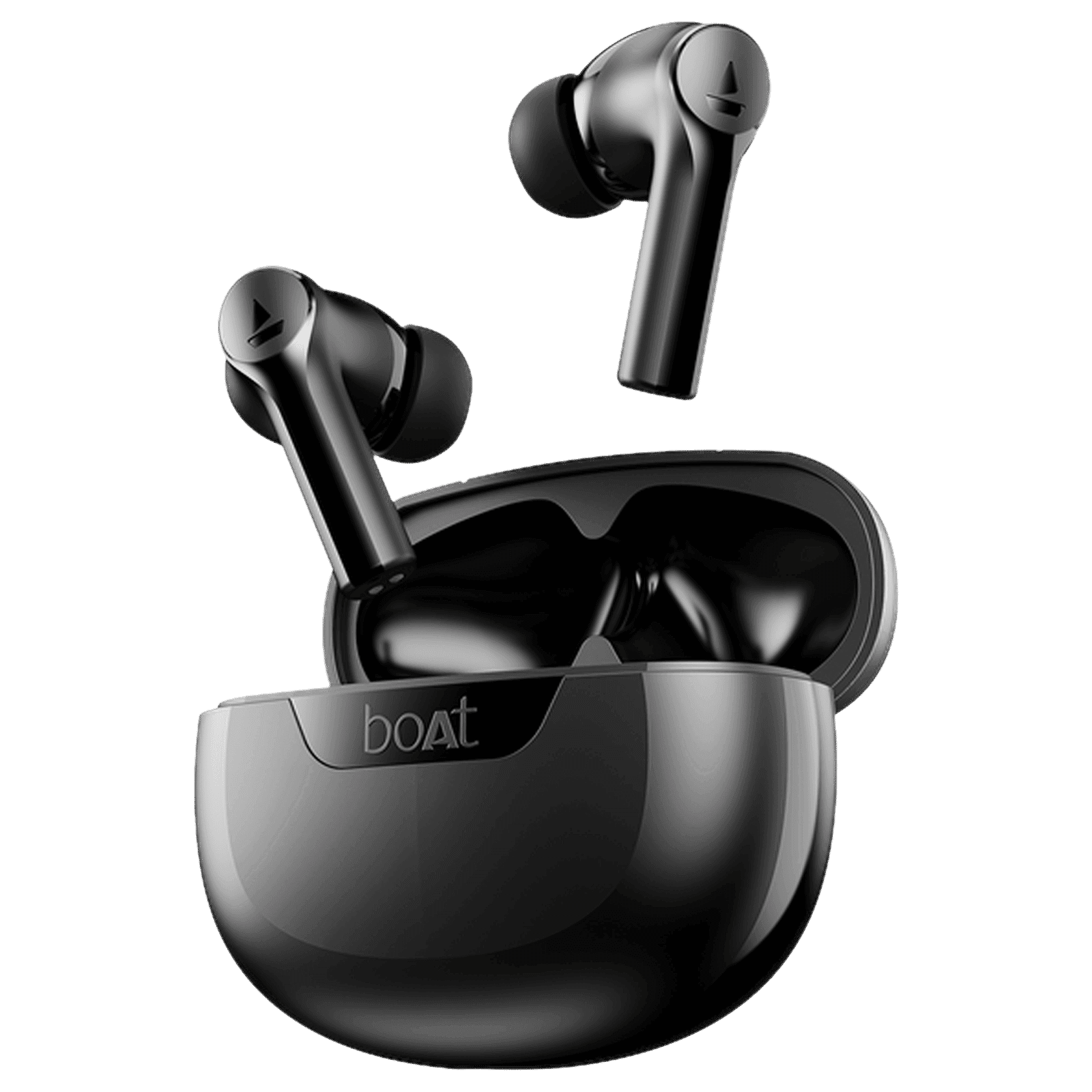 boAt Airdopes 300 TWS Earbuds with AI Environmental Noise Cancellation (IPX4 Water Proof, Splash & Sweat Resistance, 50 Hours Playback, Gunmetal Black)