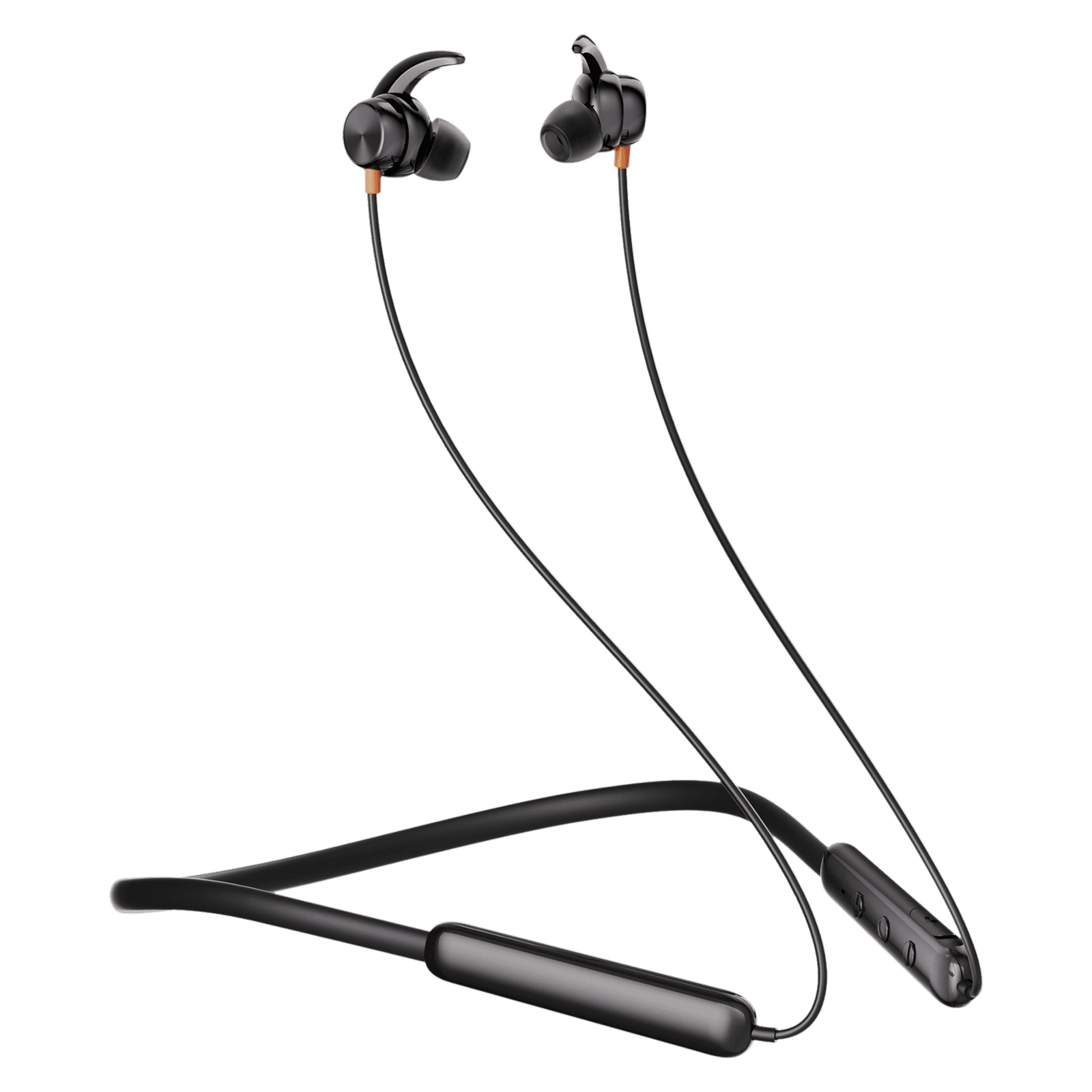 Itel N35 PRO IEB-35 Neckband (IPX5 Water Resistant, 10mm Bass Boost Driver, Black)