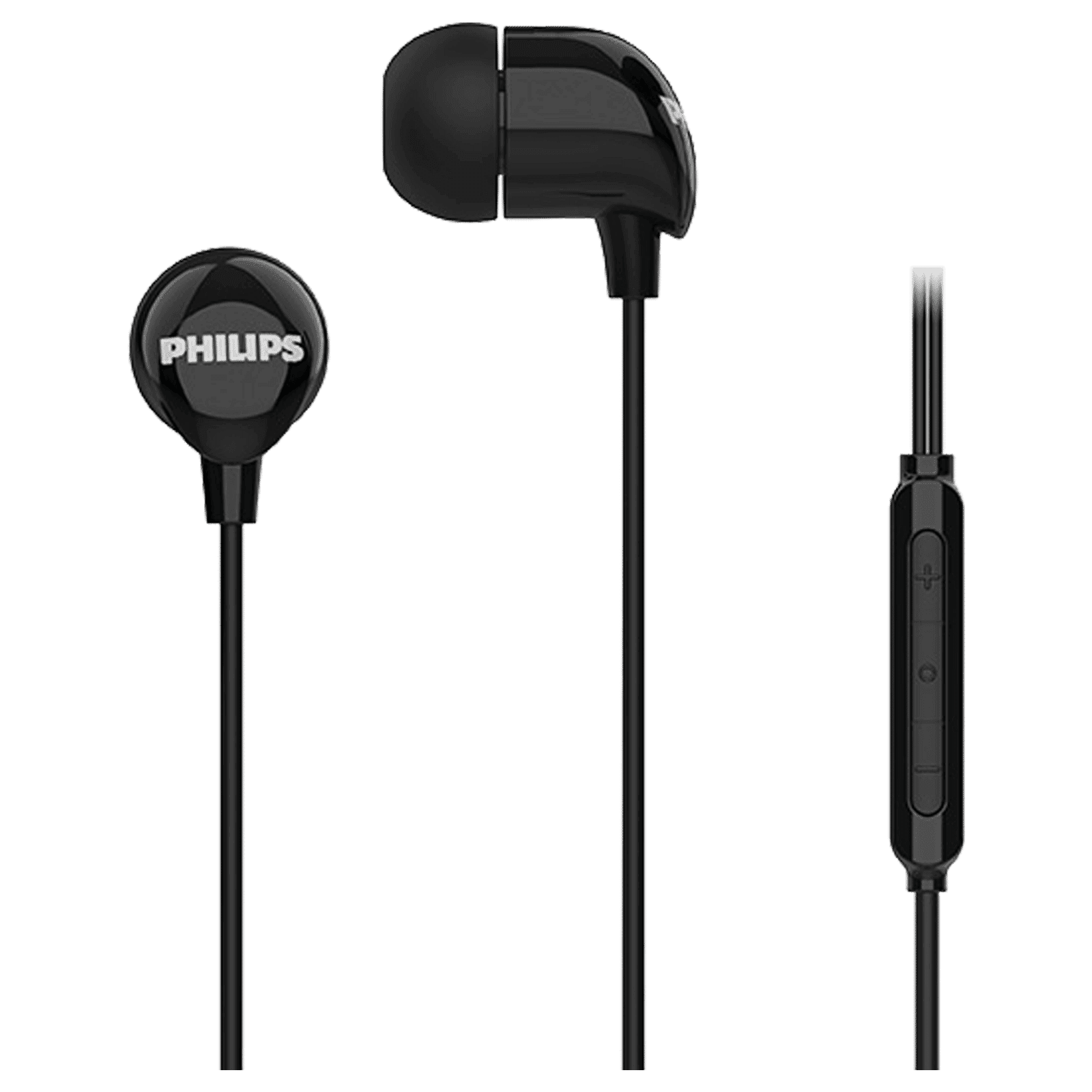 PHILIPS TAE2146 Wired Earphone with Mic (USB Type-C Connector, In Ear, Black)