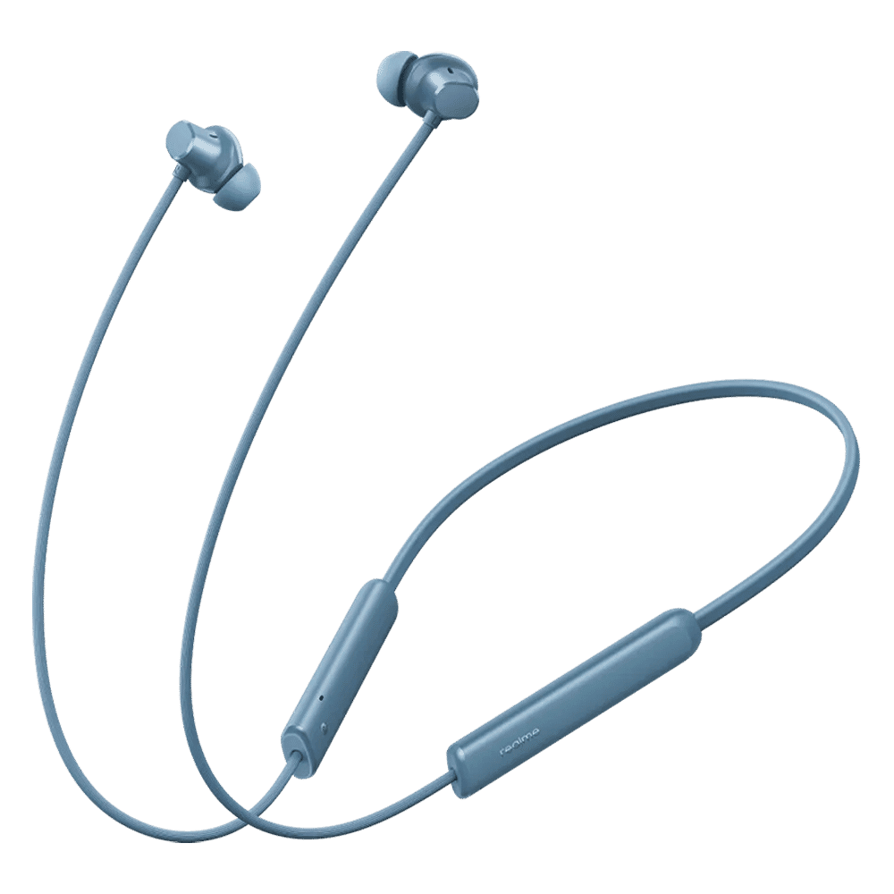 realme Buds Wireless 5 Lite Neckband with Environmental Noise Cancellation (IP55 Dust & Water Resistant, Dual Device Connection, Haze Blue)