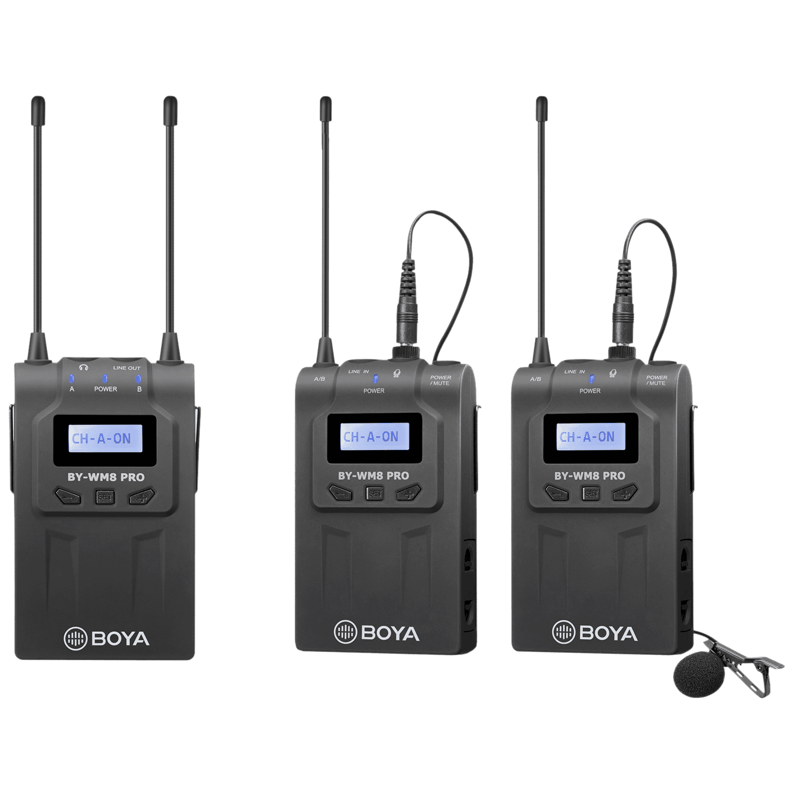 Boya 3.5 Jack Wireless Microphone with Mute Function (Black)
