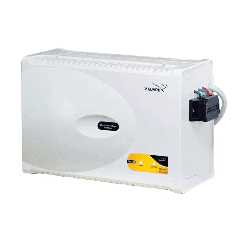 V-Guard 12 Amps Voltage Stabilizer For 1.5T Air Conditioner (170 - 270 V, Smart Digital Display, VG 400, Grey)