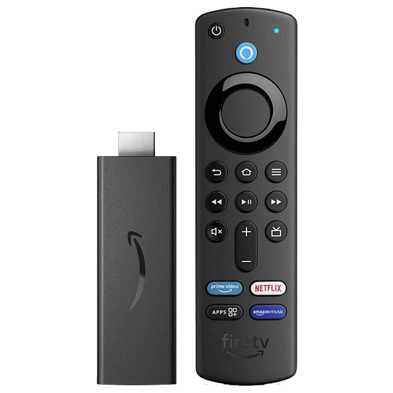 Amazon Fire TV Stick Full HD Streaming Device with Alexa Voice Search (Dolby Atmos, HDR10+, Dual-Antenna Wi-Fi, Black)