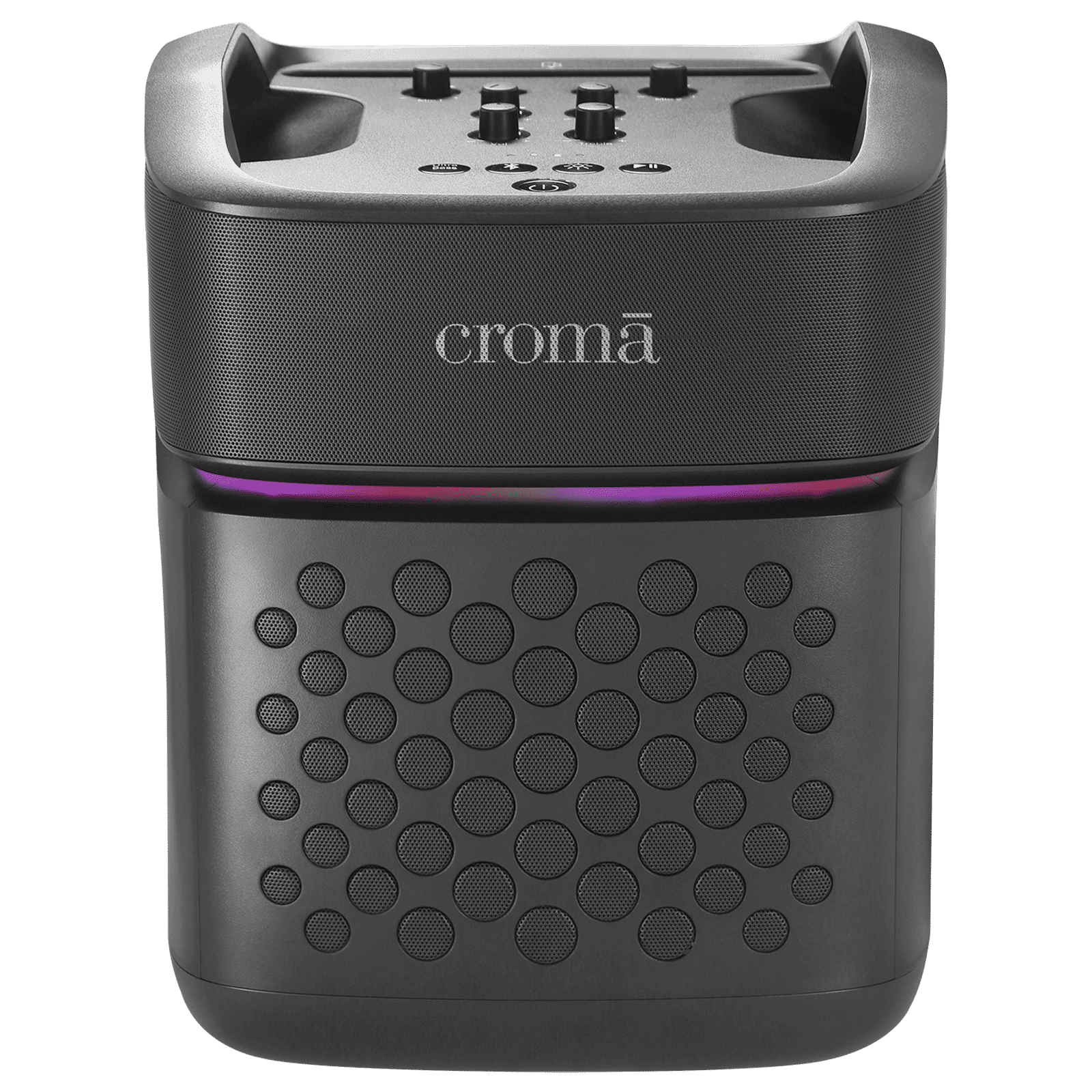 Croma 100W Bluetooth Party Speaker (RGB Party Lights, Black)