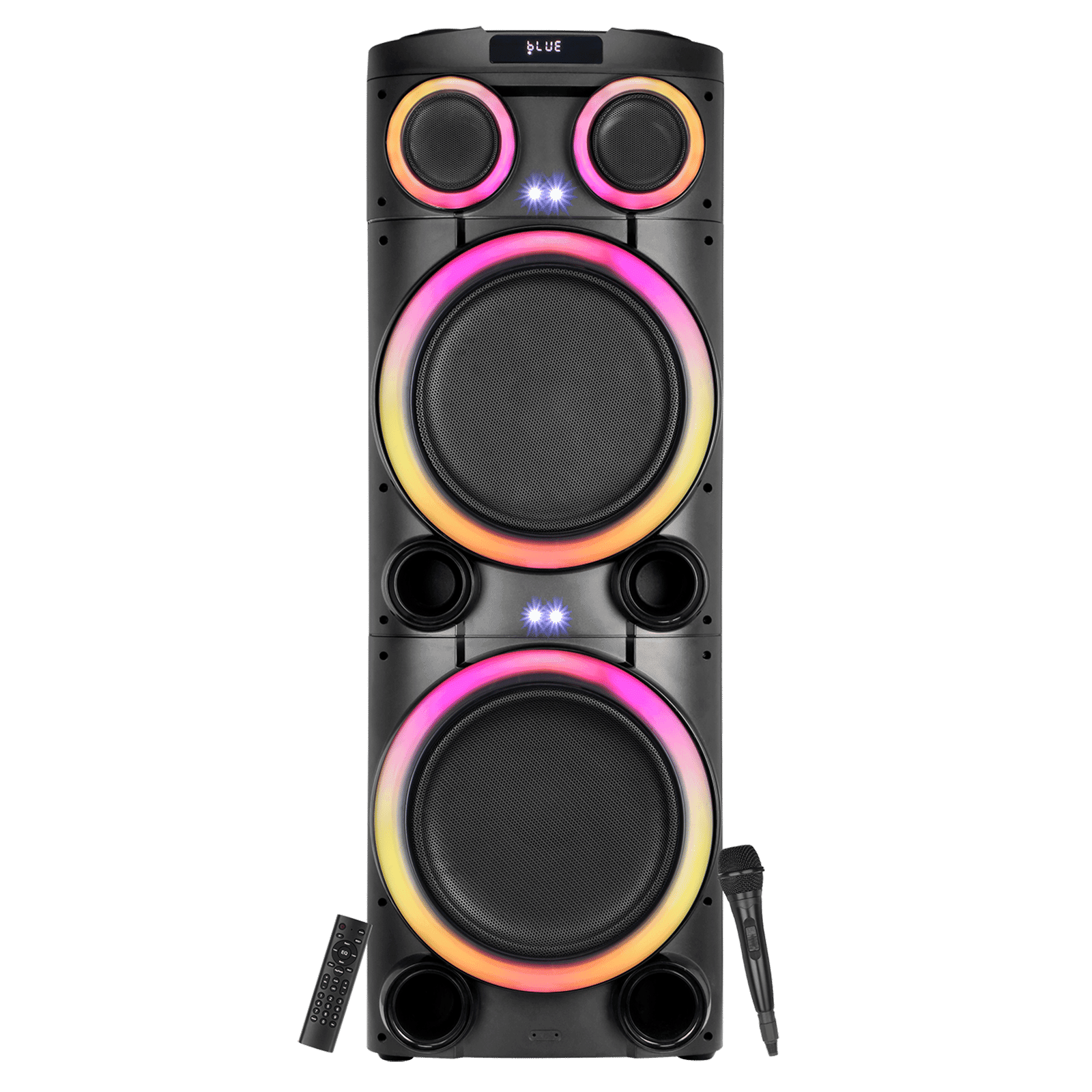 Croma Explode 2.0 1400W Bluetooth Party Speaker with Mic (RGB Party Laser Light, Stereo Channel, Black)