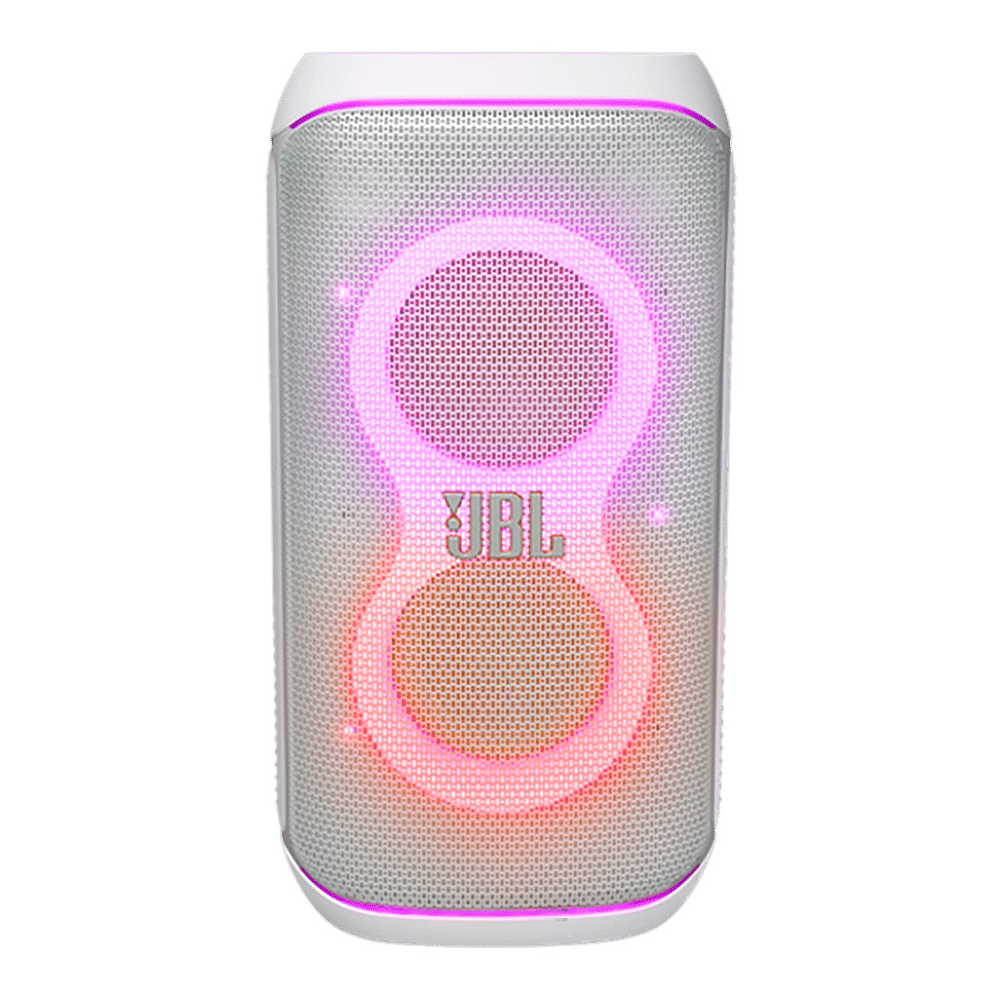 JBL PartyBox Club 120 160W Bluetooth Party Speaker (AI Sound Boost, White)