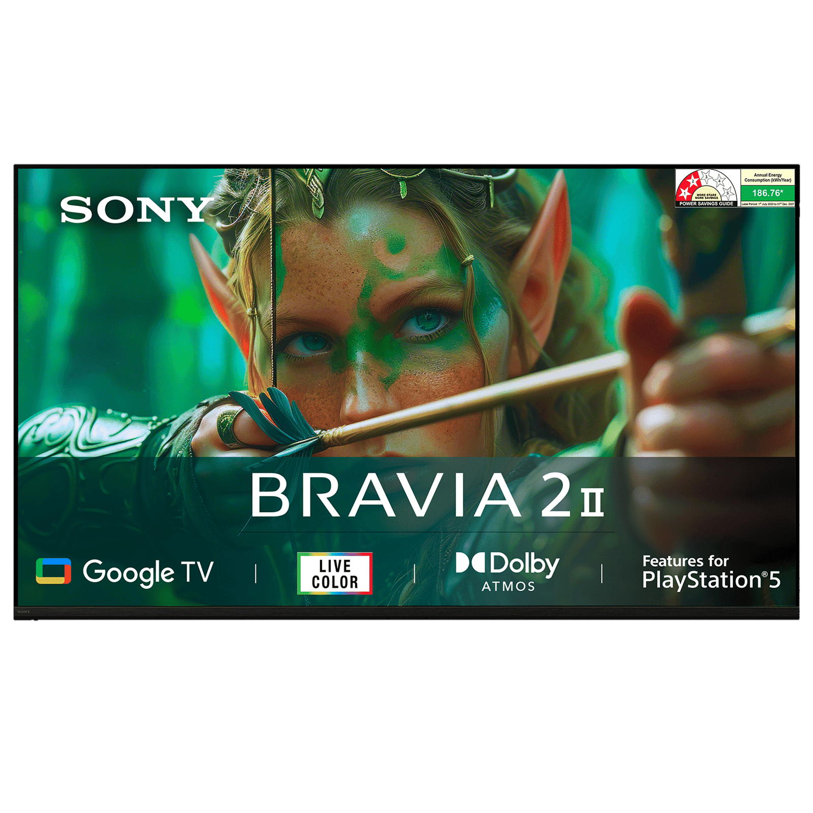 SONY BRAVIA 2 II 139.7 cm (55 inch) 4K Ultra HD LED Smart Google TV with Built- in Chromecast (2025 model)
