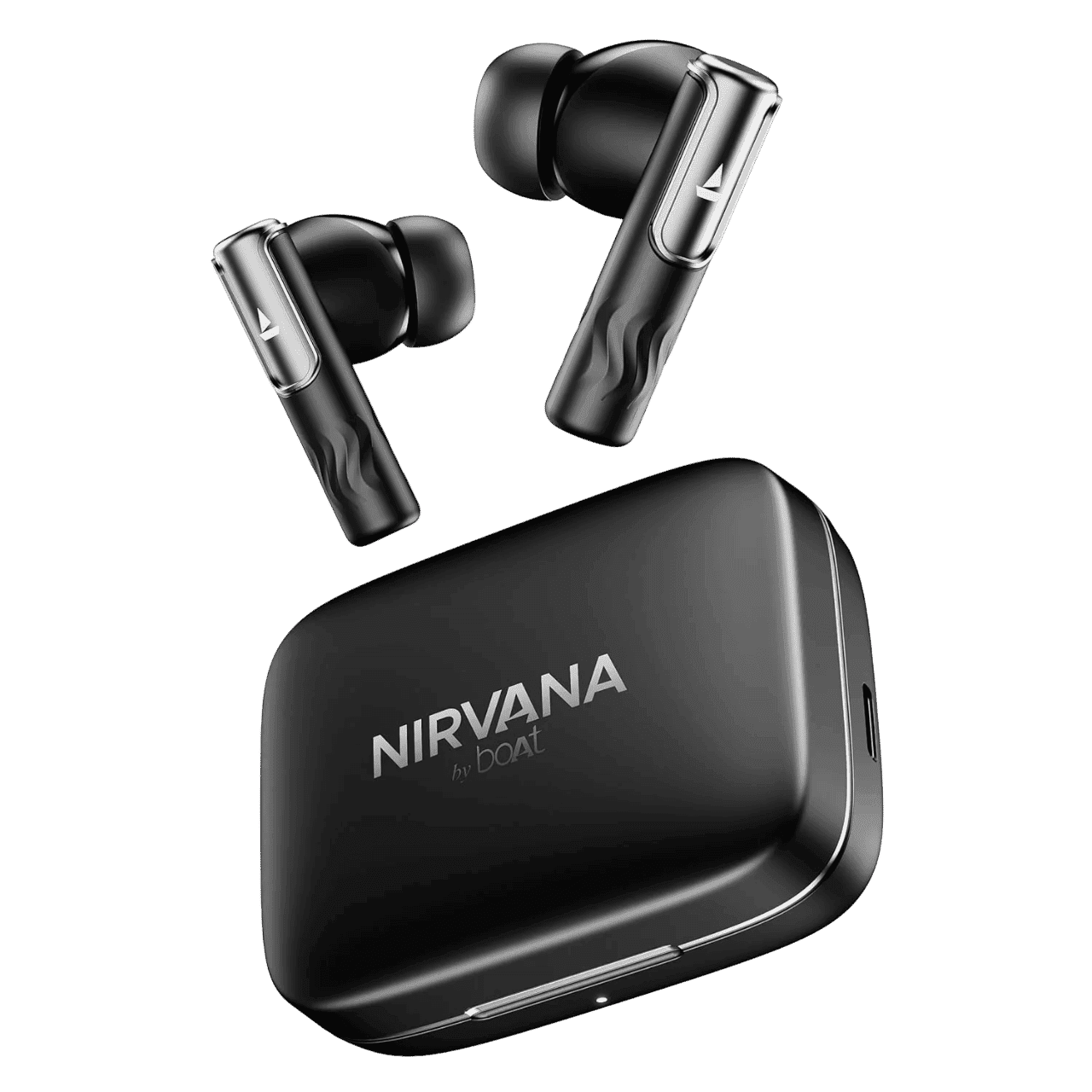 boAt Nirvana Ivy TWS Earbuds with Active Noise Cancellation (IPX5 Sweat Proof, 360 Degree Spatial Audio, Gunmetal Black)