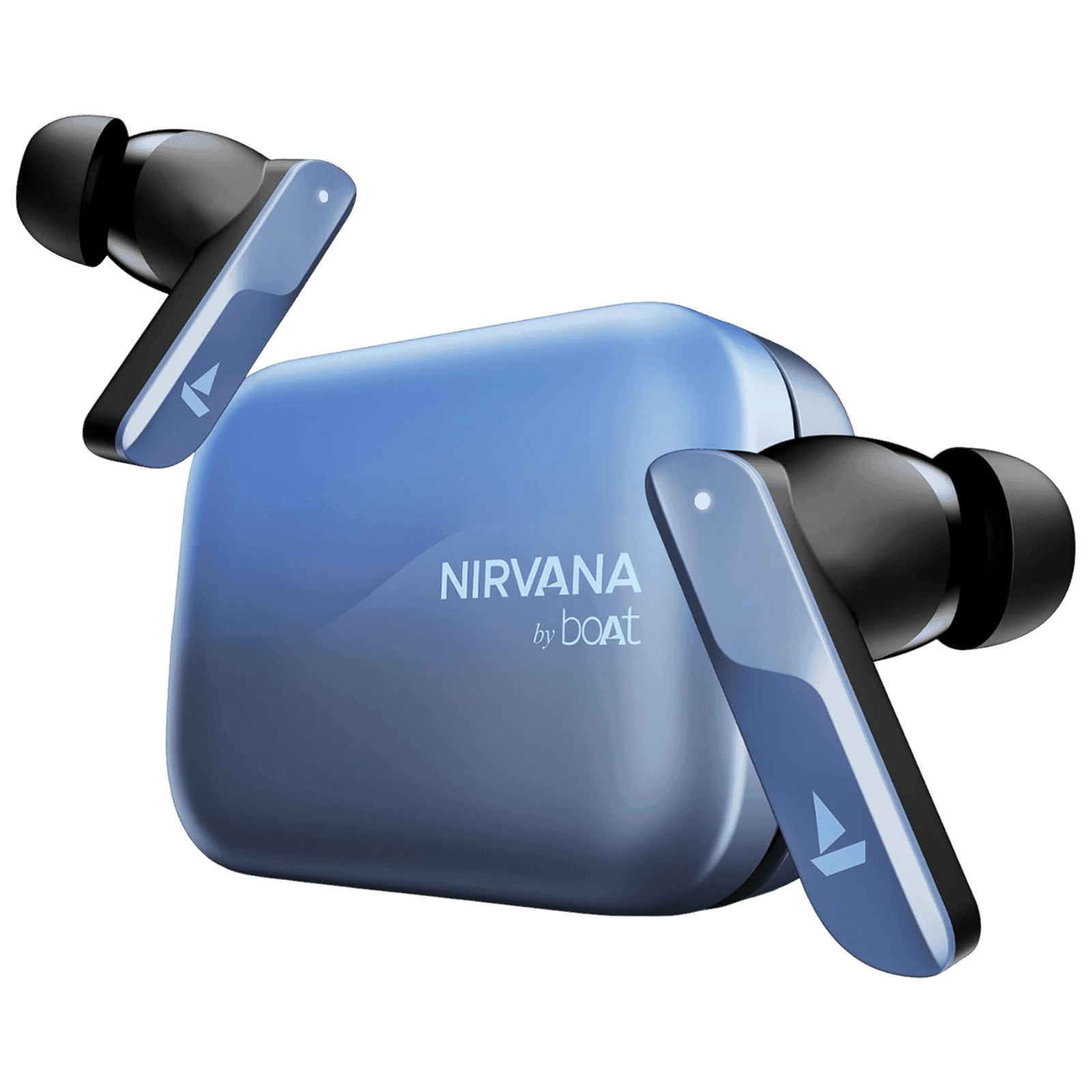 boAt Nirvana X TWS Earbuds with AI Noise Cancellation (IPX5 Water Resistant, Fast Charge, Mist Blue)