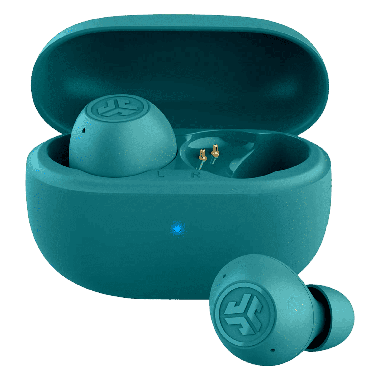 JLAB Go Pop ANC TWS Earbuds with Active Noise Cancellation (IP55 Sweat and Splashproof, Google Fast Pair, Teal)