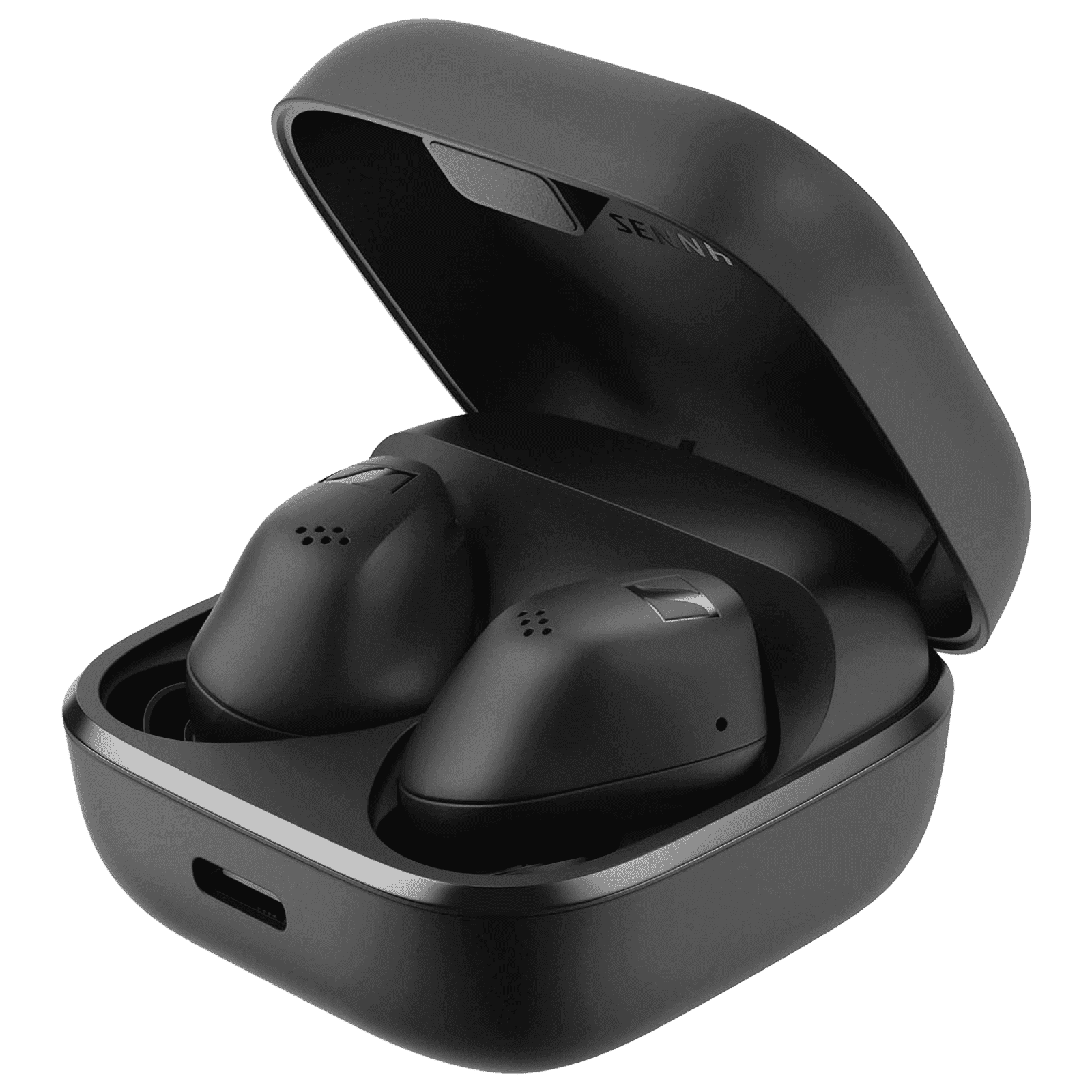 SENNHEISER ACCENTUM 700262 TWS Earbuds with Hybrid Active Noise Cancellation (IP54 Splash Resistant, 28 Hours Battery Life, Black)