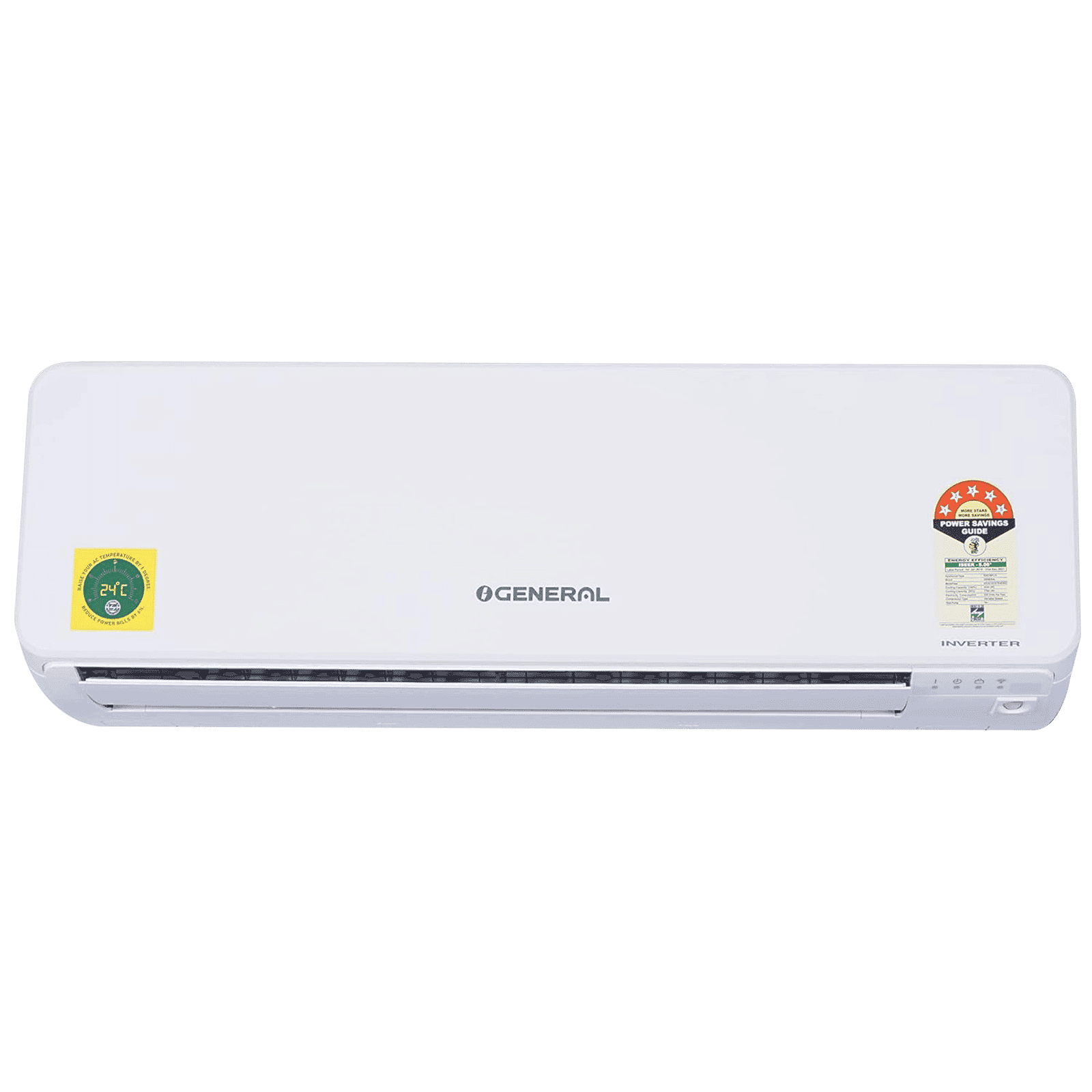 O GENERAL 1 Ton 5 Star Inverter Split AC (Copper Condenser, PM 2.5 Filter, ASGG12CGTB-B)