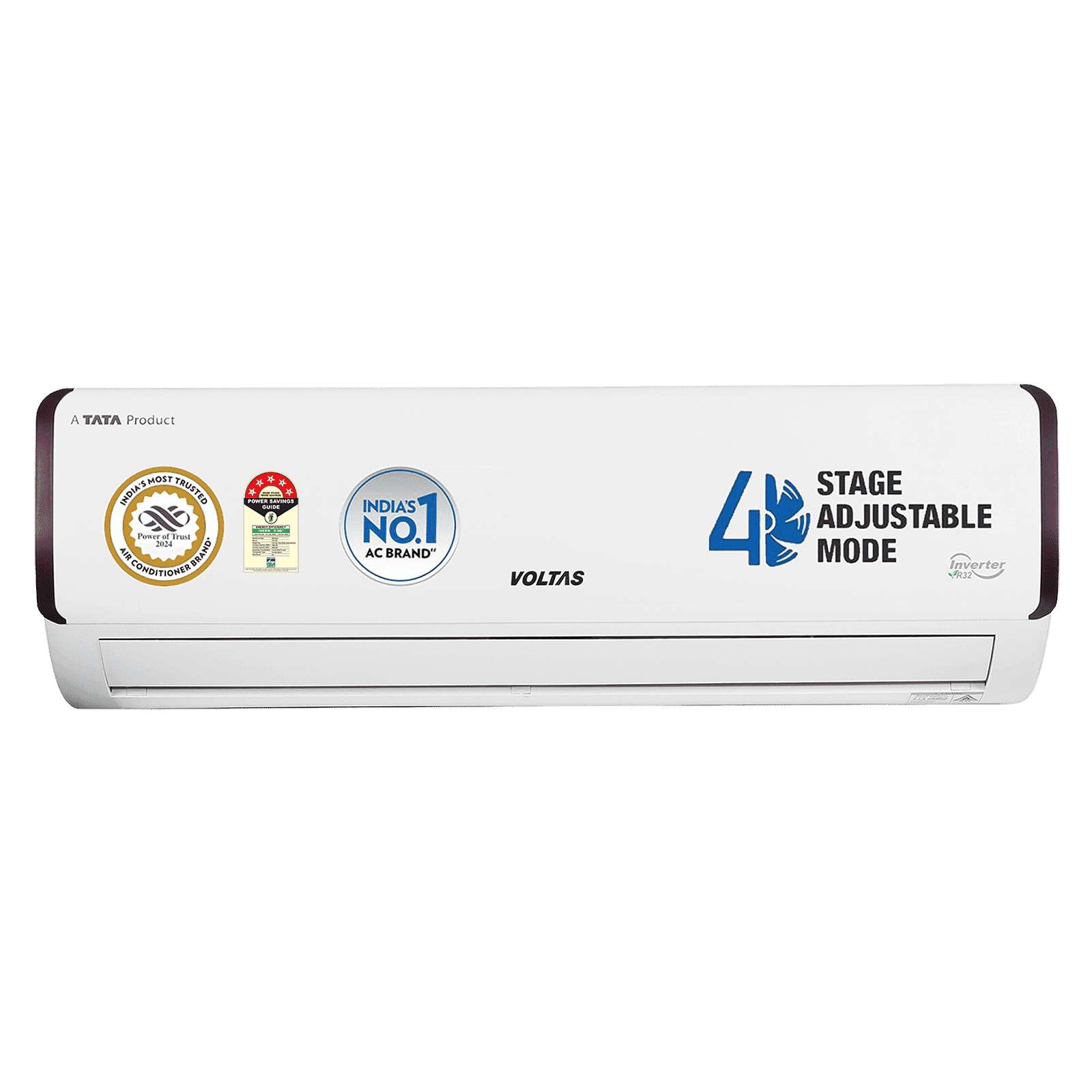 VOLTAS 165V Vectra Pearl 4 in 1 Convertible 1.3 Ton 5 Star Inverter Split AC with Anti Dust Filter (Copper Condenser, 4503544)