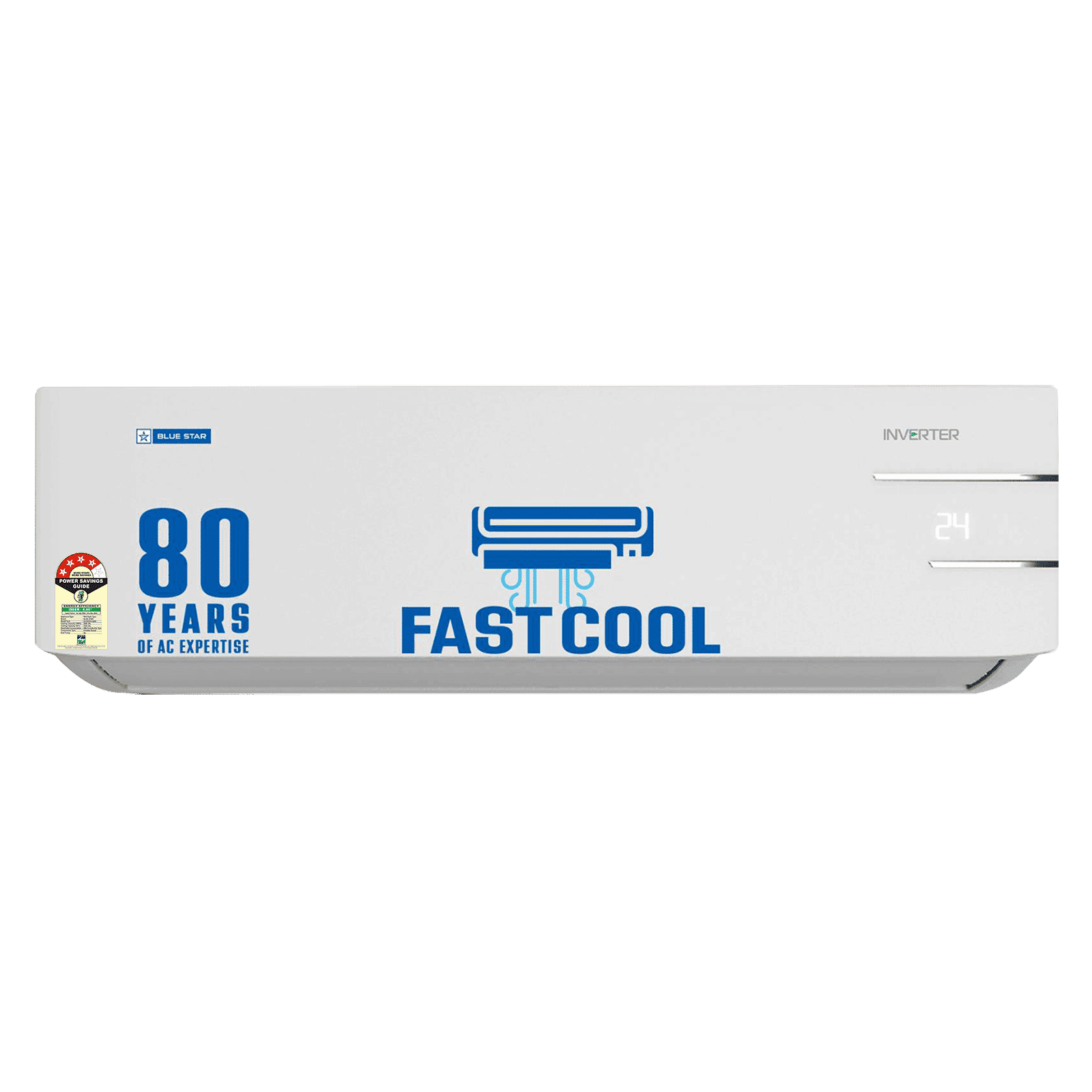 Blue Star Y Series 5 in 1 Convertible 1.5 Ton 4 Star Inverter Split AC with Dust Filter (Copper Condenser, ID418YNU)