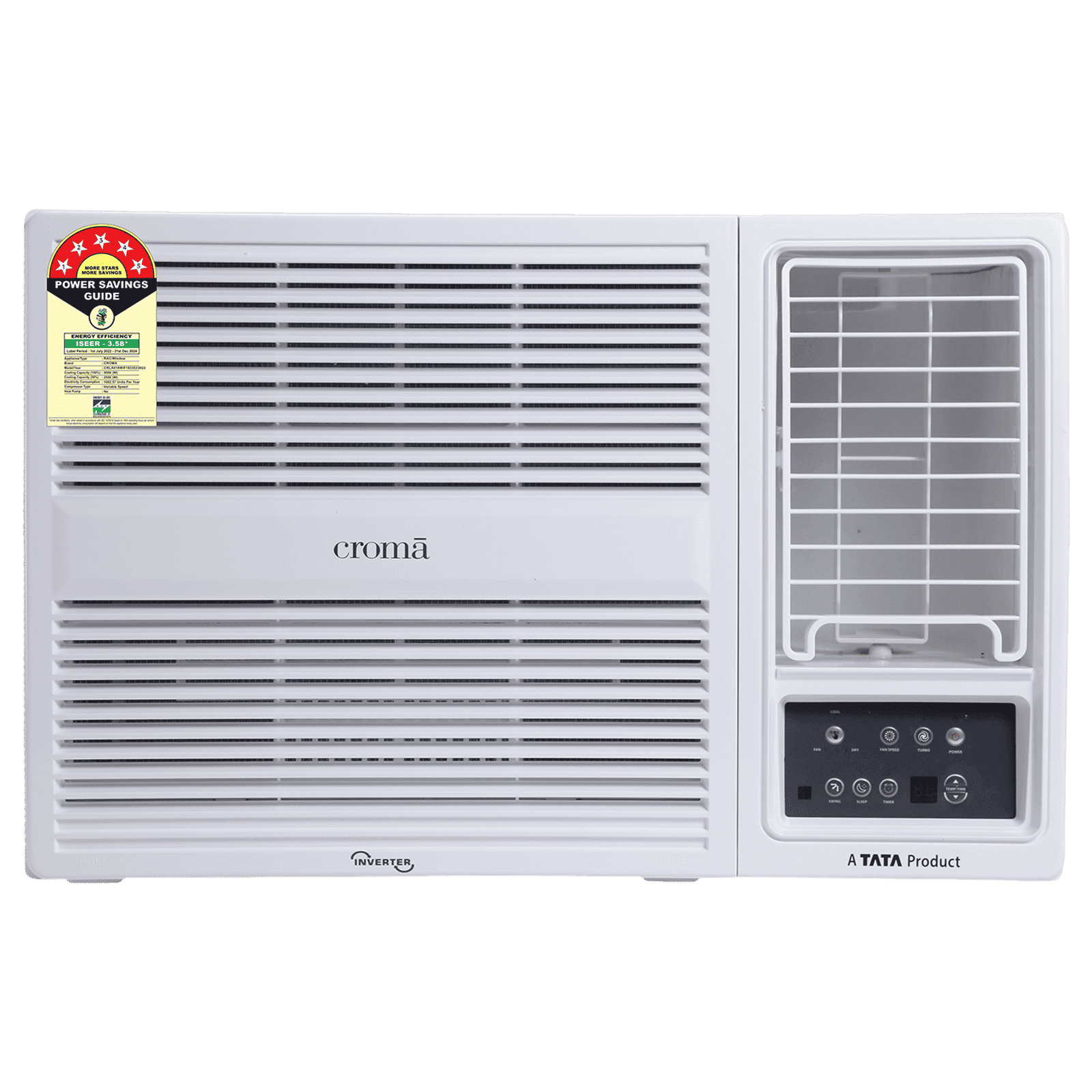 Croma 1.5 Ton 5 Star Inverter Window AC (Copper Condenser, Dust Filter, CRLA018WIF193353)