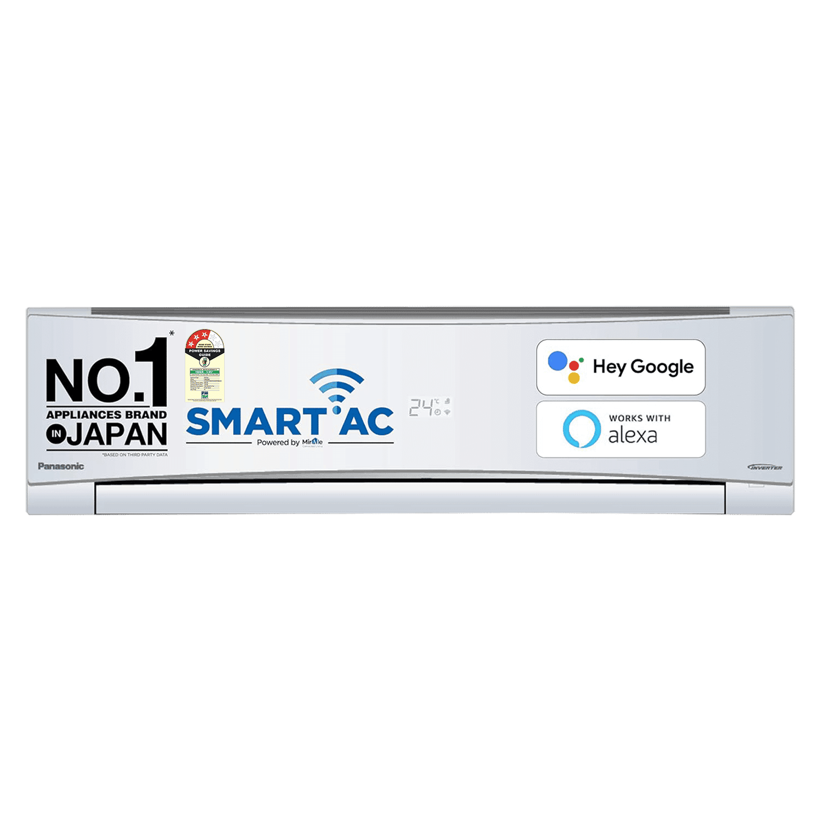 Panasonic SU 7 in 1 Convertible 2 Ton 3 Star Inverter Split Smart AC with AI Voice Assistant (Copper Condenser, CS/CU-SU24YKYWA)