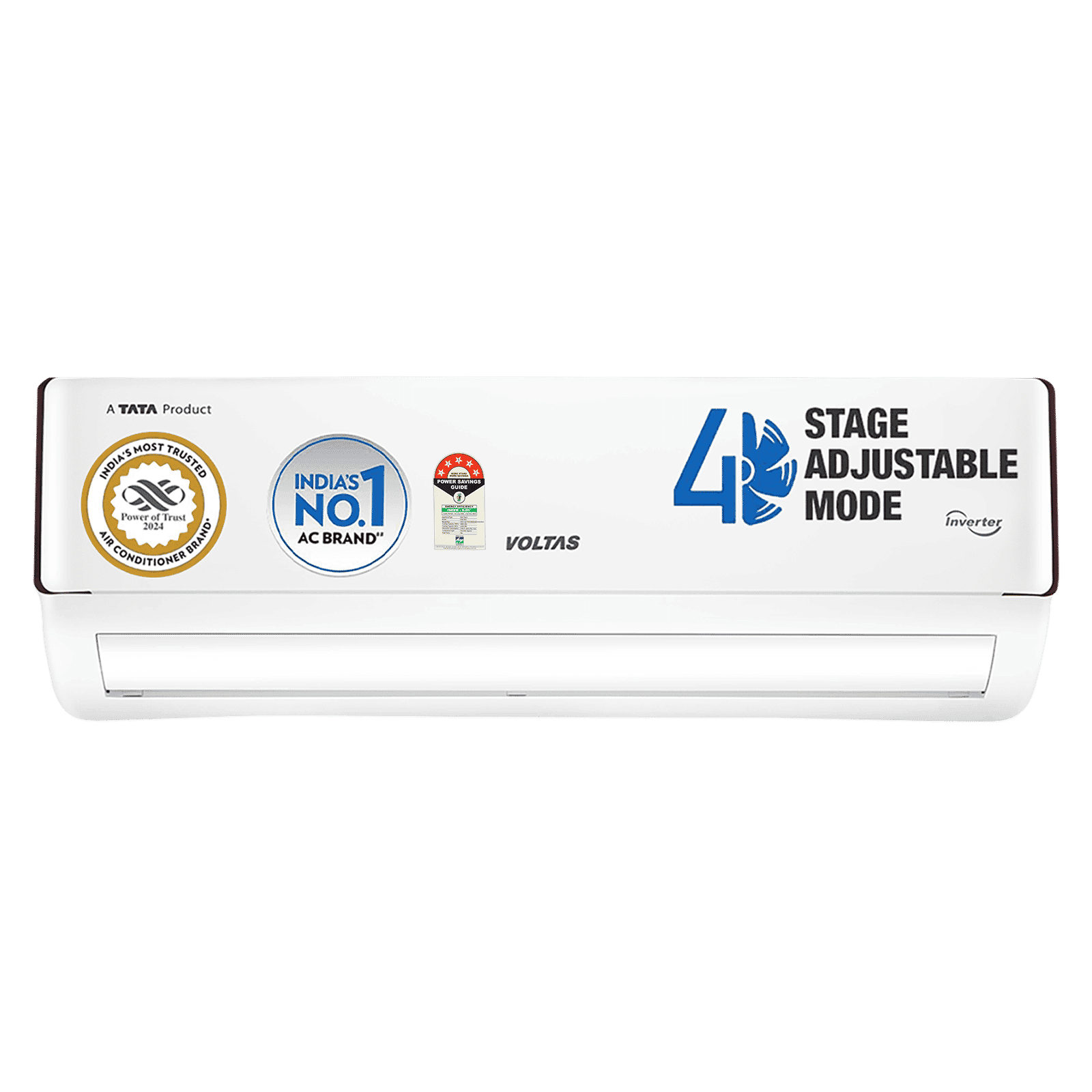 VOLTAS 185V Vectra Eden 1.5 Ton 5 Star Inverter Split AC (Copper Condenser, Dust Filter, 4503604)