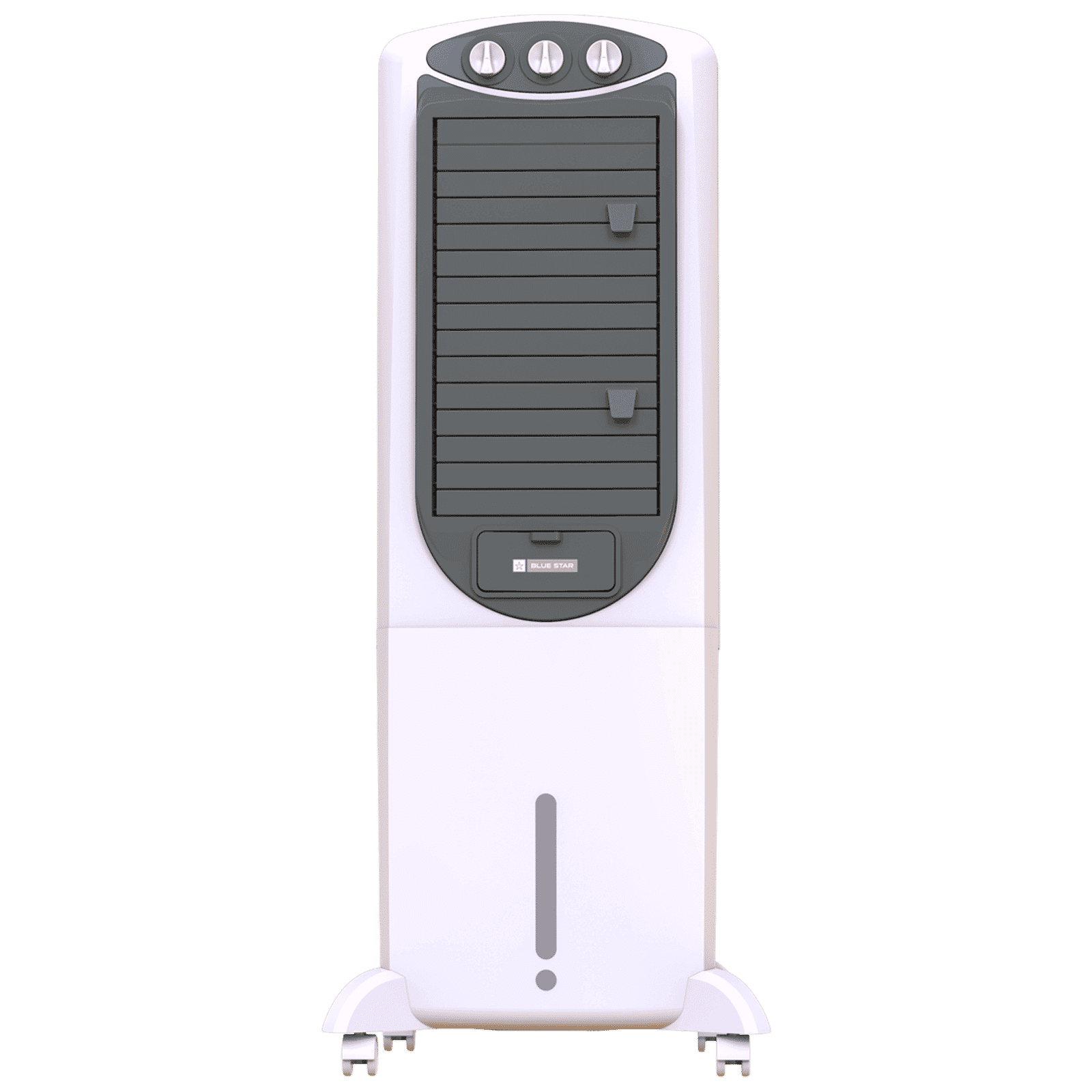 Blue Star PREMIA 35 Litres Tower Air Cooler with Anti-Microbial Property (Cross Drift Technology, White & Cool Grey)
