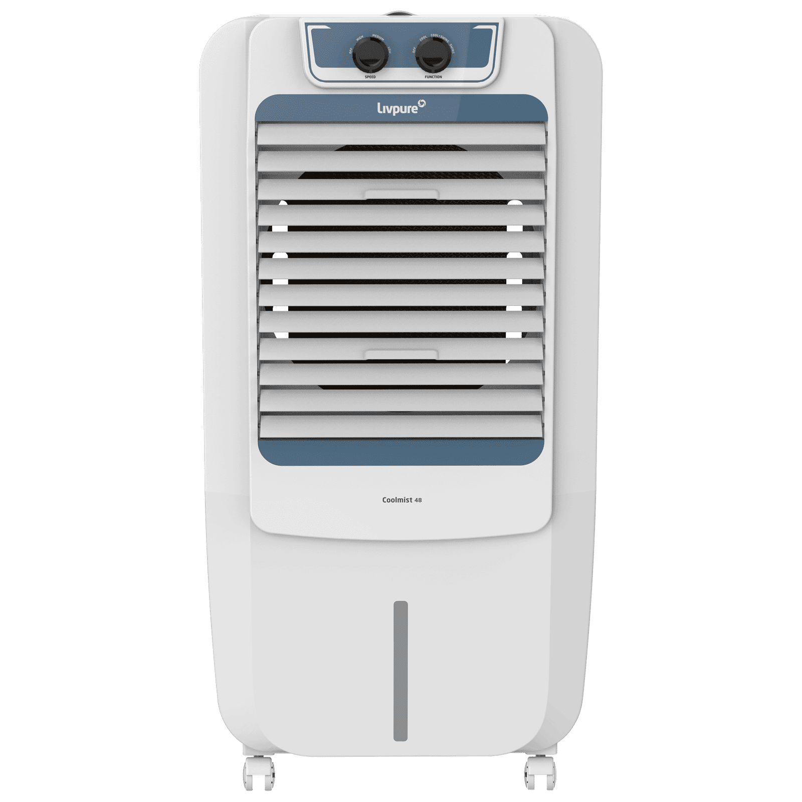 Livpure Coolmist 48 Litres Personal Air Cooler with Inverter Compatible (Thermal Overload Protection, White & Blue)