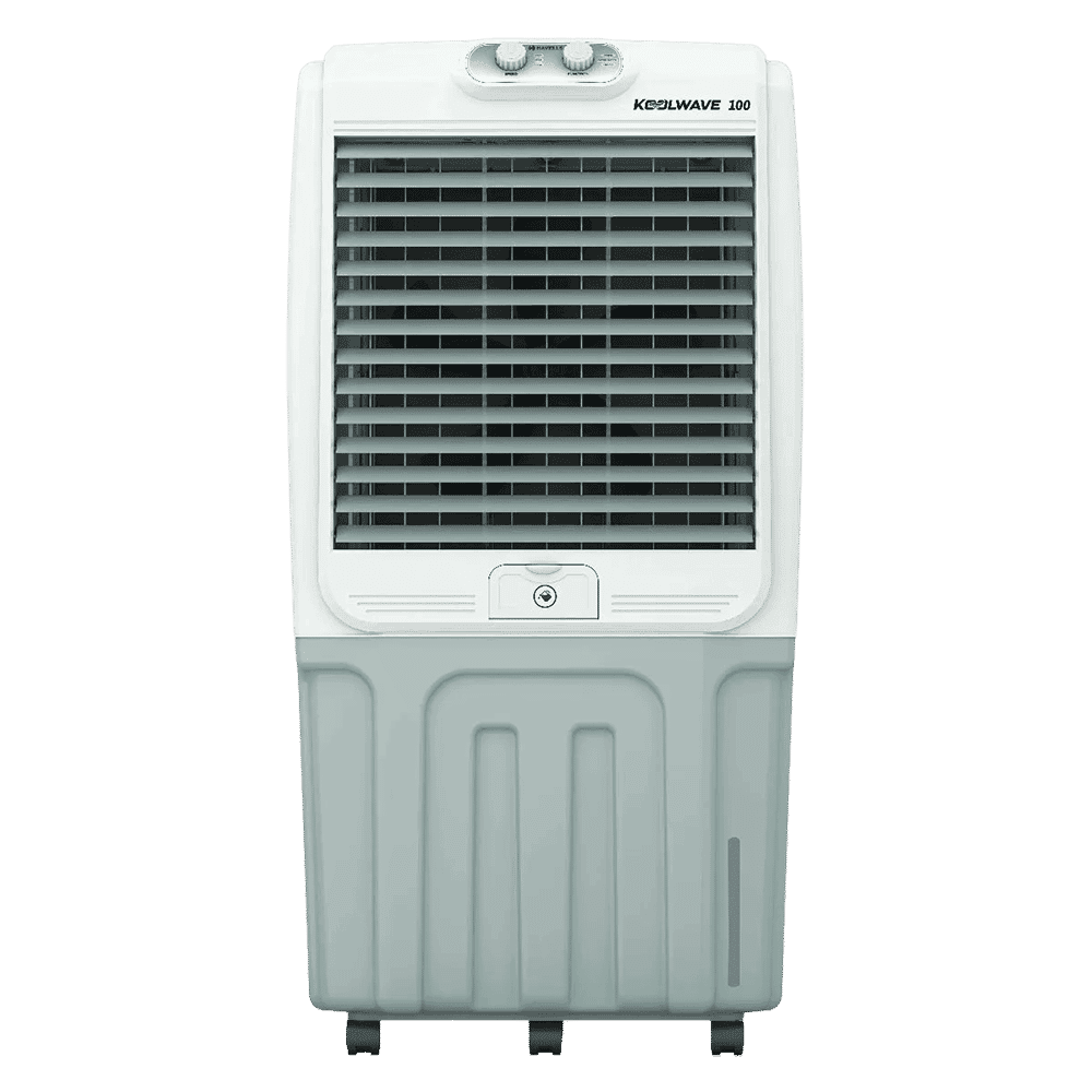 HAVELLS KoolWave 100 Litres Desert Air Cooler with Thermal Overload Protection (Inverter Compatible, White & Grey)
