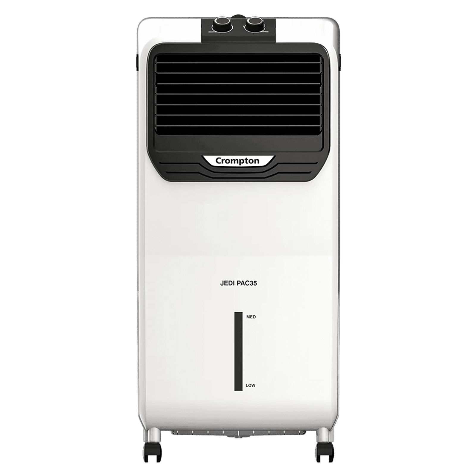 Crompton Jedi PAC 35 Litres Personal Air Cooler with Everlast Pump (4 Way Air Deflection, White & Black)