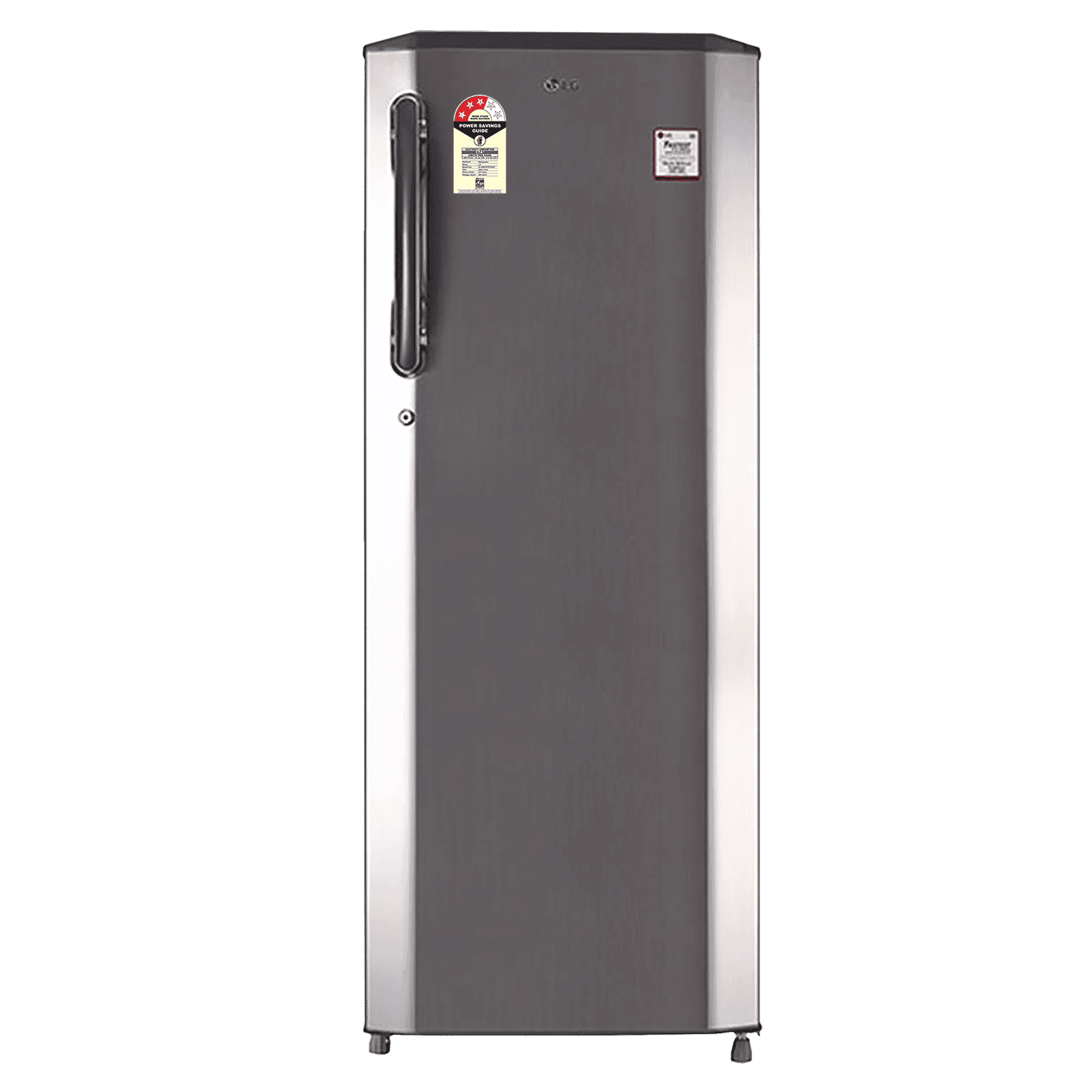 LG 261 Litres 3 Star Direct Cool Single Door Refrigerator with Stabilizer Free Operation (GL-B281BPZX.DPZZEB, Shiny Steel)