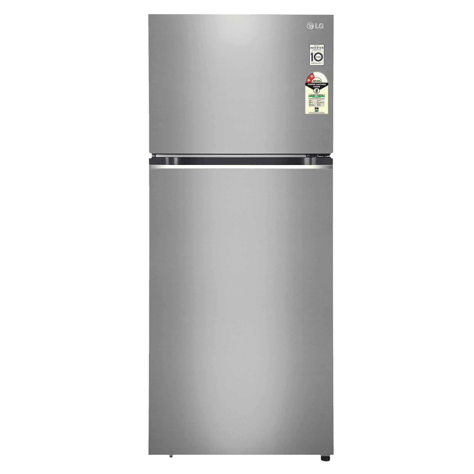 LG 380 Litres 2 Star Frost Free Double Door Convertible Refrigerator with Smart Diagnosis (GL-S412SPZY.DPZZEB, Shiny Steel)