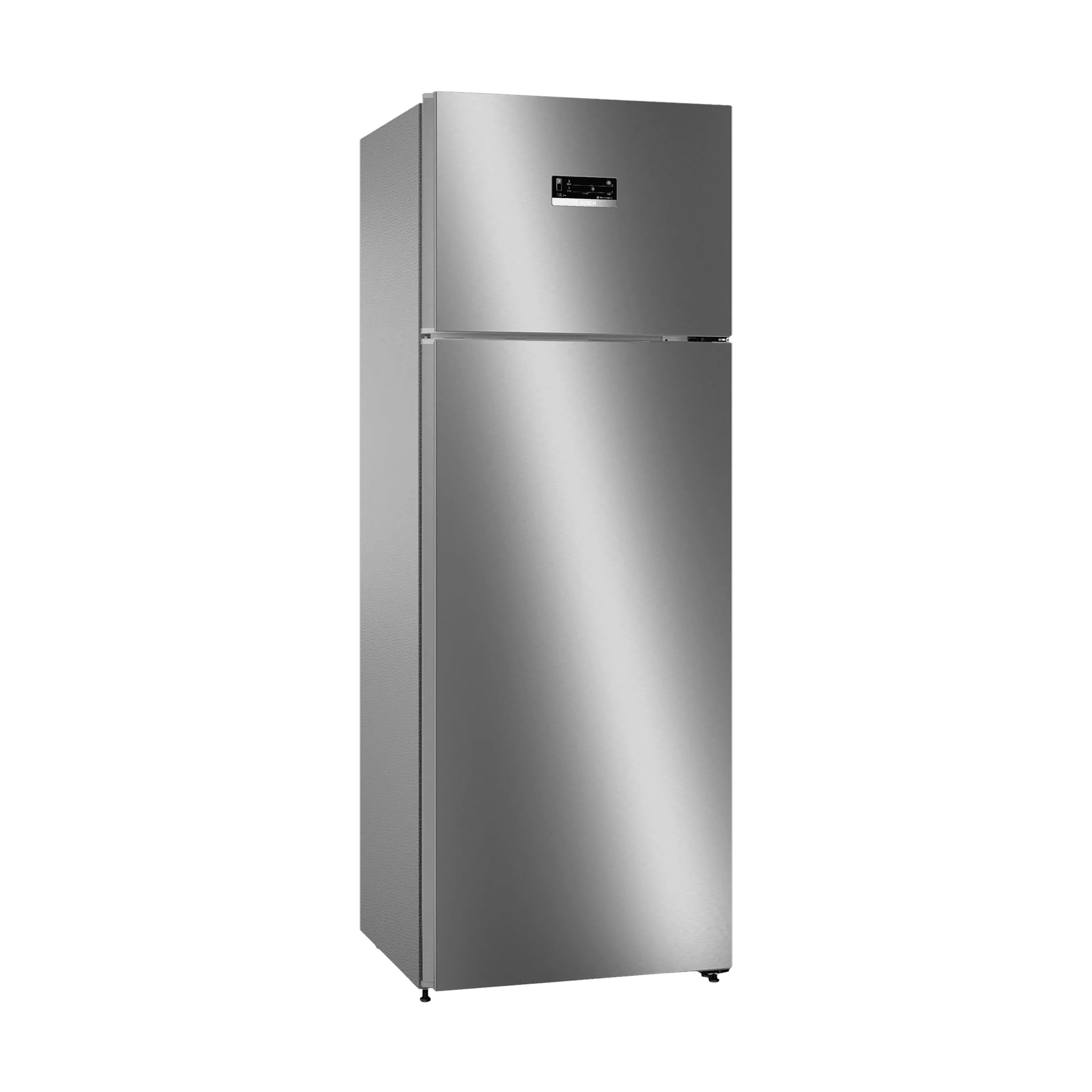 BOSCH Series 4 368 Litres 3 Star Frost Free Double Door Refrigerator (CTC39K03NI, Smoky Steel)