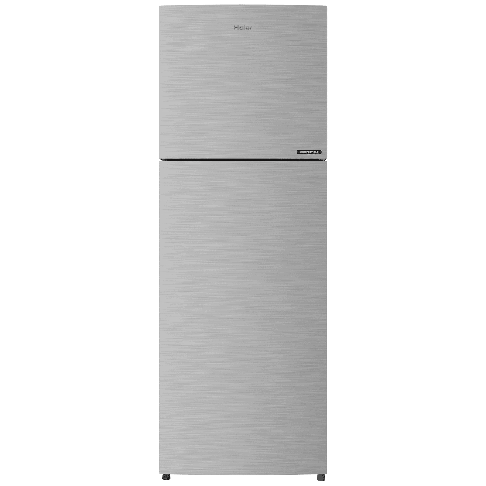Haier 240 Litres 2 Star Frost Free Double Door Refrigerator with Turbo Icing (HRF-2902EBS-P, Brushline Silver)
