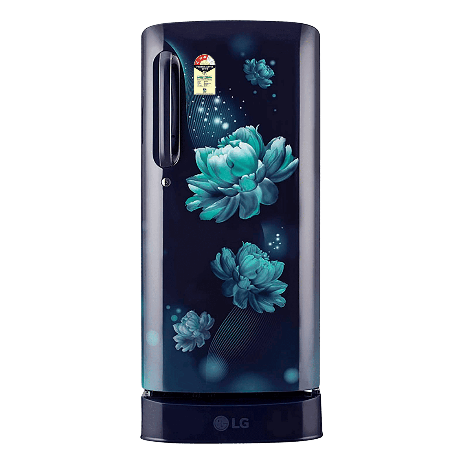 LG 185 Litres 3 Star Direct Cool Single Door Refrigerator with Antibacterial Gasket (GL-D201ABCD.BBCZEB, Blue Charm)