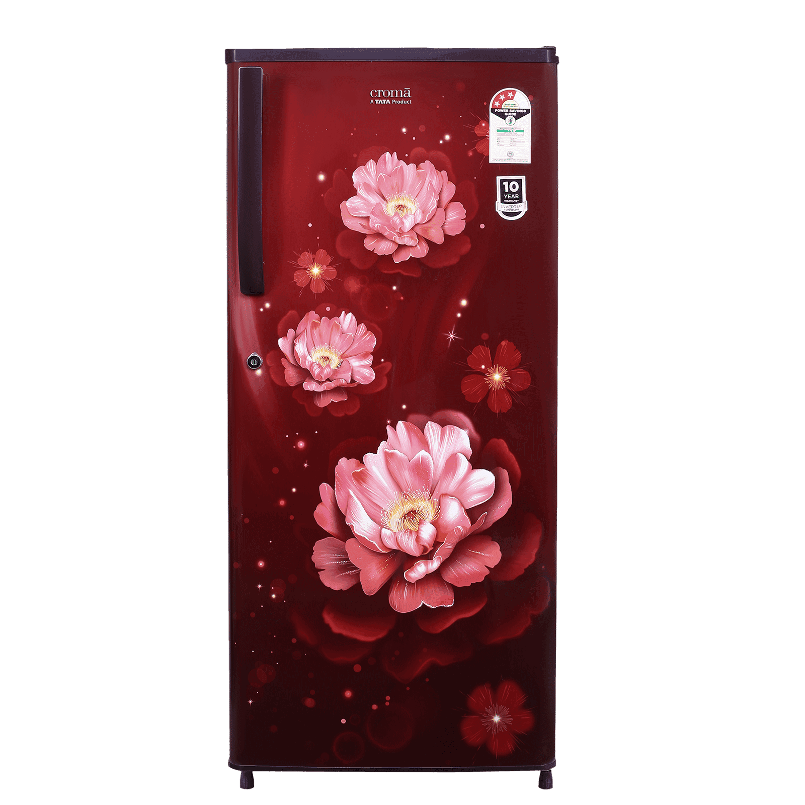 Croma 205 Litres 3 Star Direct Cool Single Door Refrigerator with Anti-Fungal Door Gasket (CRLR206DID250503, Bloom Wine Red)