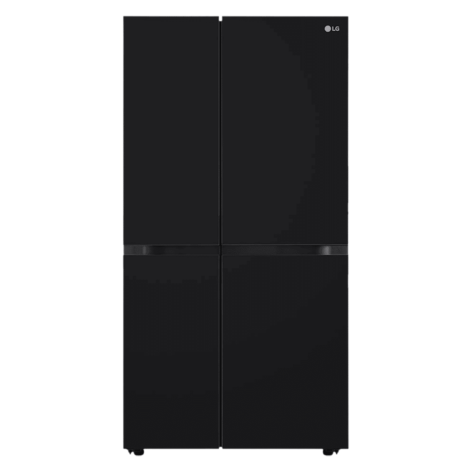 LG 650 Litres 3 Star Frost Free Side by Side Convertible Refrigerator with Smart Inverter Compressor (GLB257DBM3, Black Mirror)