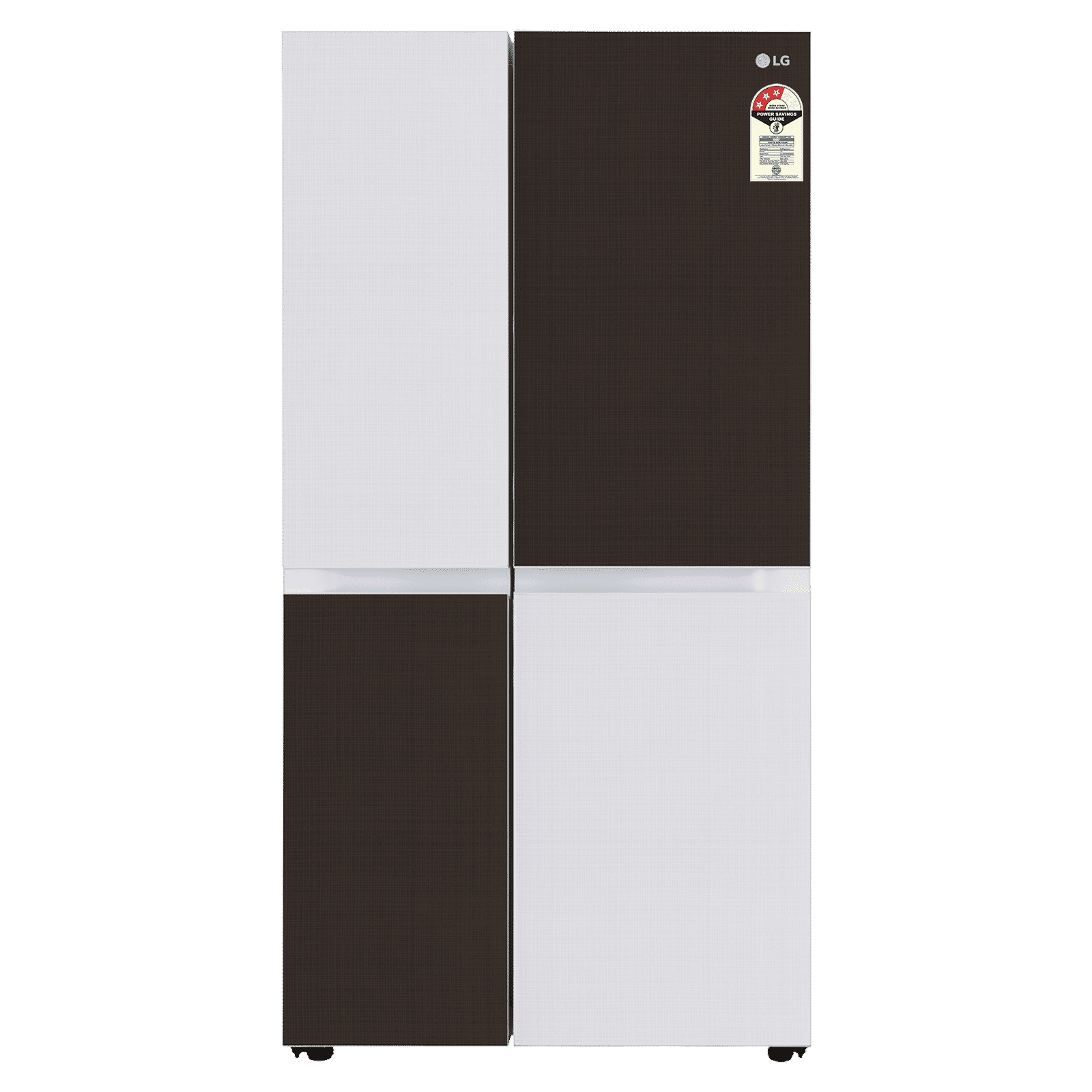LG 650 Litres 3 Star Frost Free Side by Side Door Smart Wifi Enabled Refrigerator with Multi Air Flow (GL-B257DCM3, Check Mate)