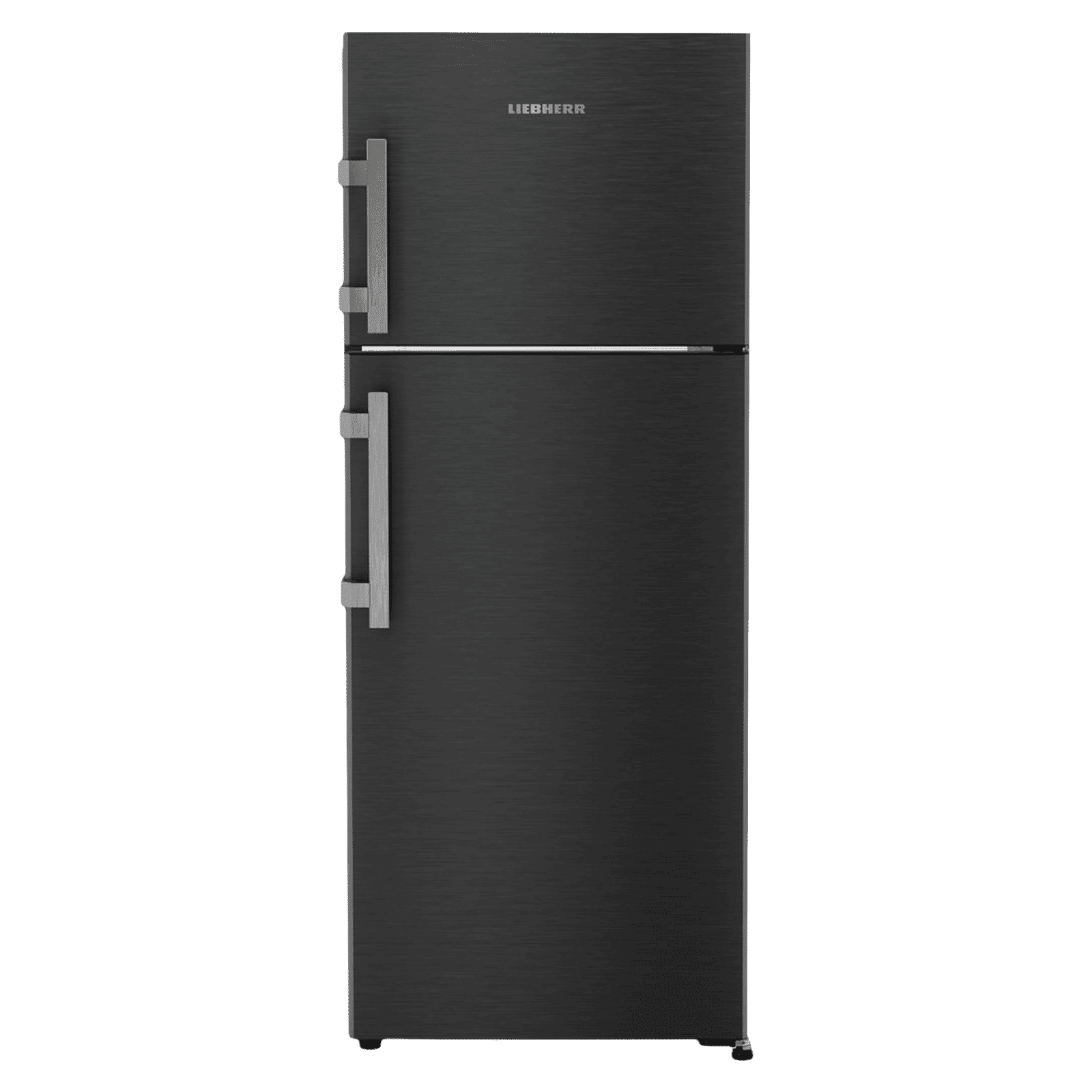 LIEBHERR Pure 245 Litres 2 Star Frost Free Double Door Refrigerator with Anti-Bacterial Gasket (TCLbsB 2411, Black Steel)