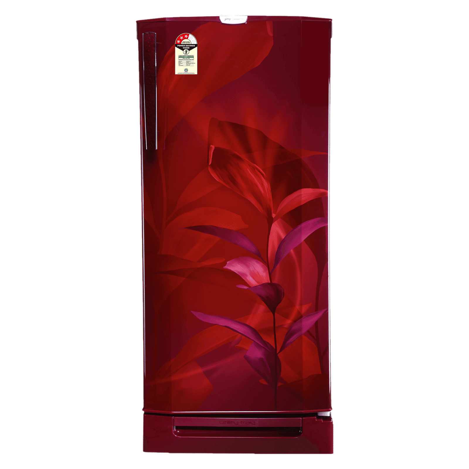 Godrej Edge Pro 205 Litres 3 Star Direct Cool Single Door Refrigerator with Built-in Stabilizer (RD EDGEPRO 230C TDF, Marine Wine)