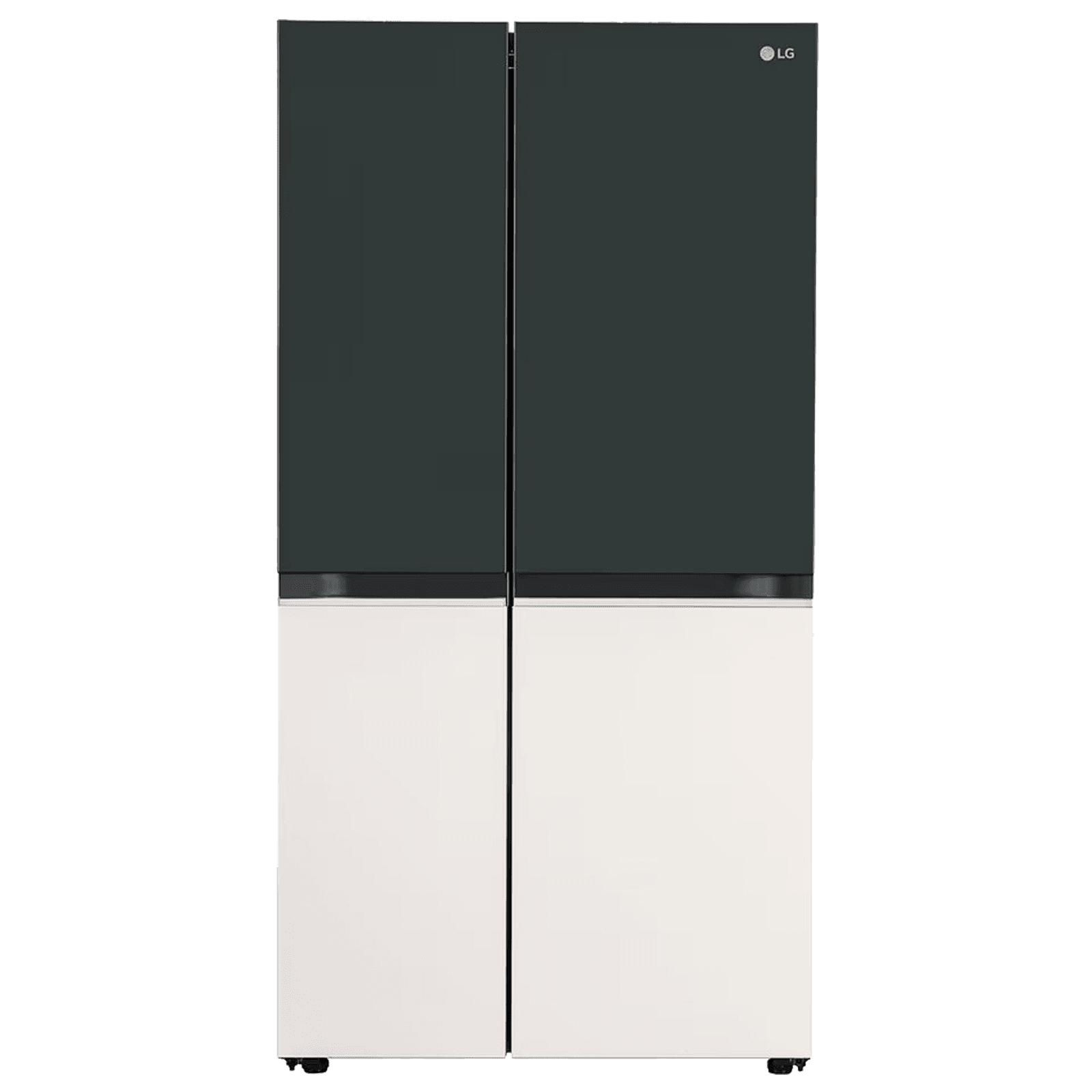 LG 650 Litres 3 Star Frost Free Side by Side Smart Wifi Enabled Convertible Refrigerator with Multi Air Flow (GL-B257EET3, Emerald Green Tango)