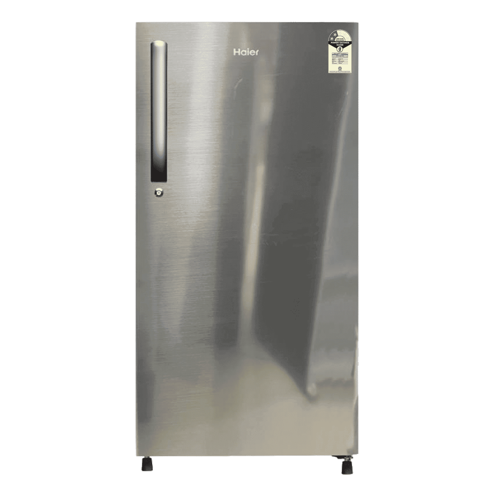 Haier 190 Litres 2 Star Direct Cool Single Door Refrigerator with Diamond Edge Freezing Technology (HRD-2102BNS-P, Nickel Steel)