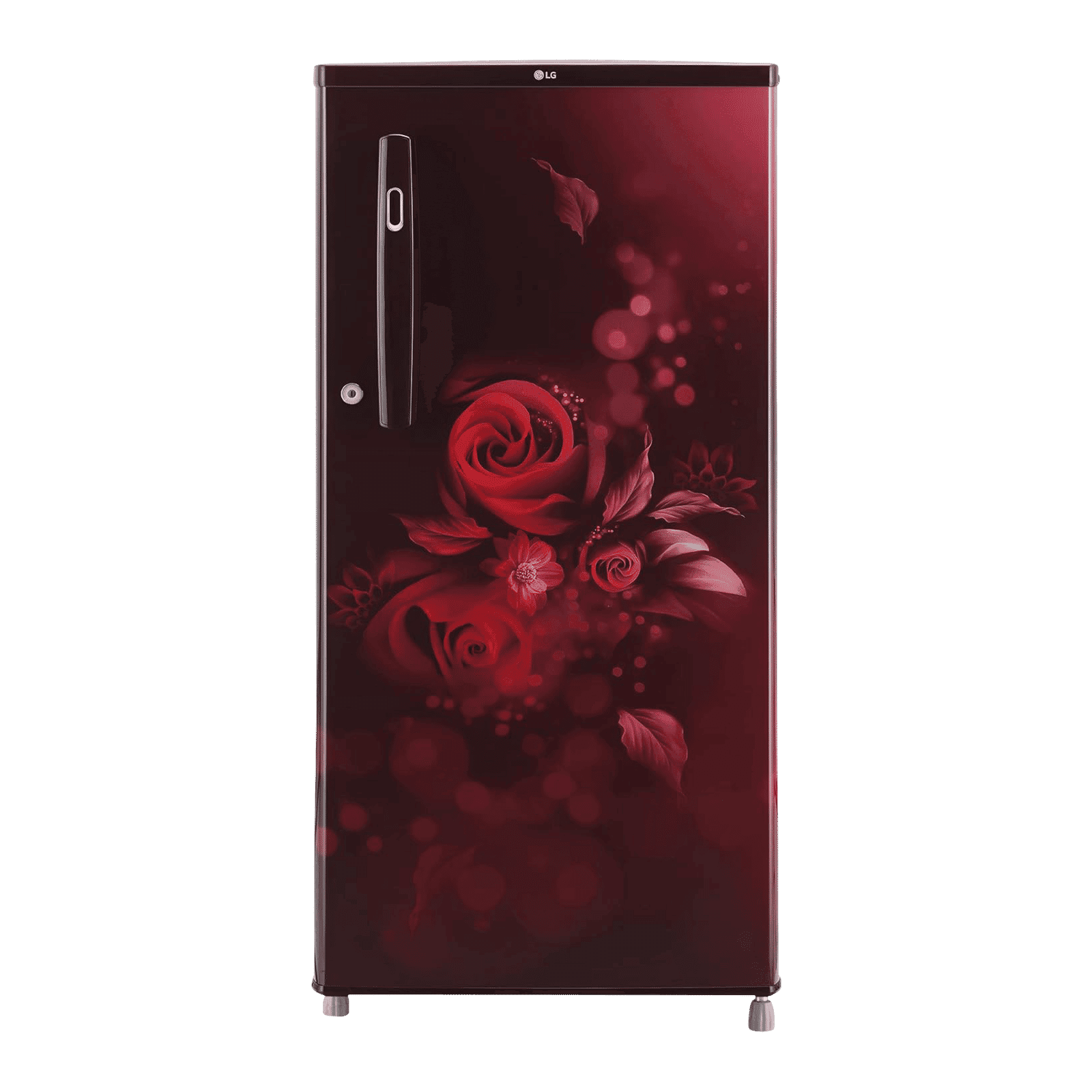 LG 190 Litres 2 Star Direct Cool Single Door Refrigerator with Stabilizer Free Operation (GL-B199OSEC, Scarlet Euphoria)
