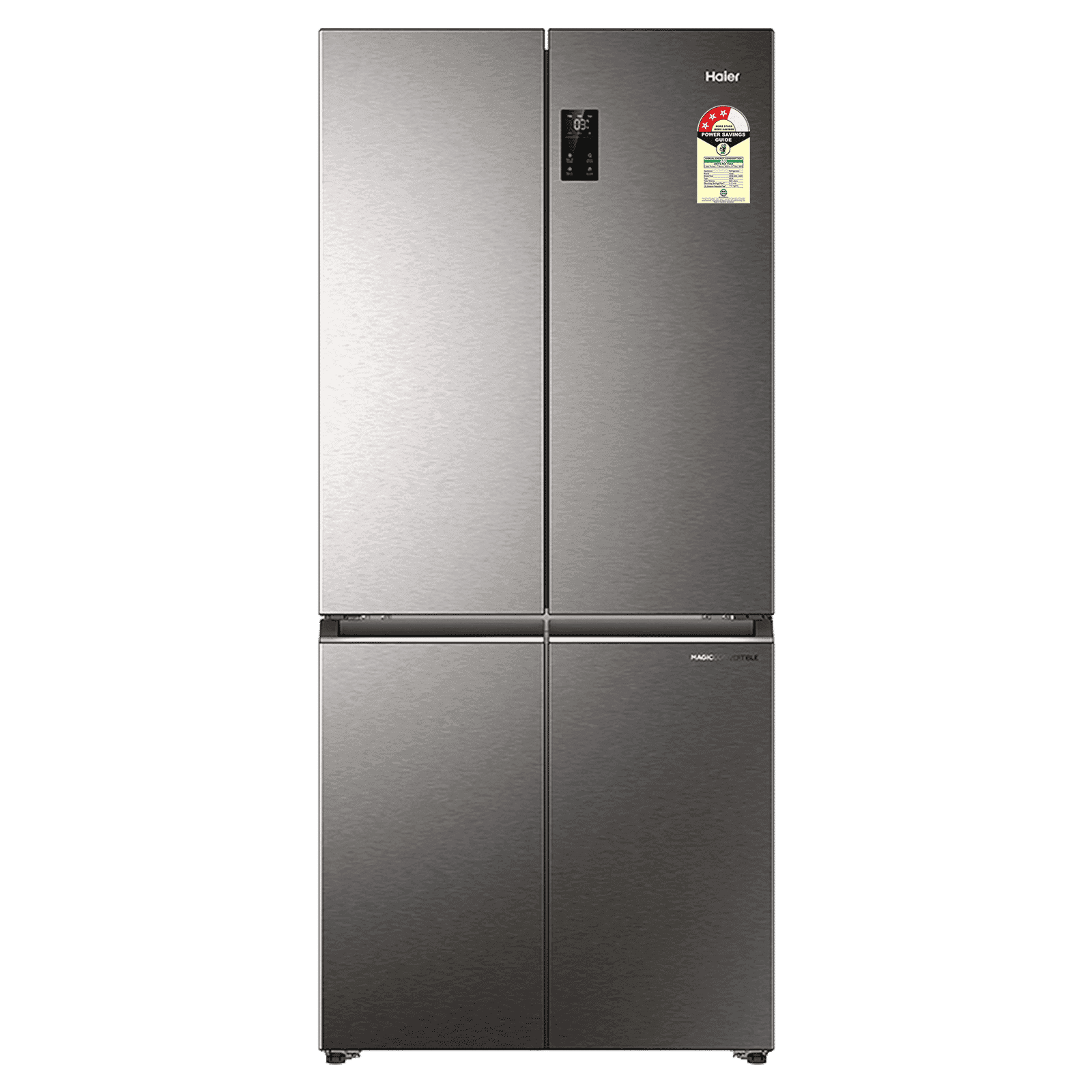 Haier 520 Litres 3 Star Frost Free French Door Convertible Refrigerator (HRB-600IS, Inox Steel)