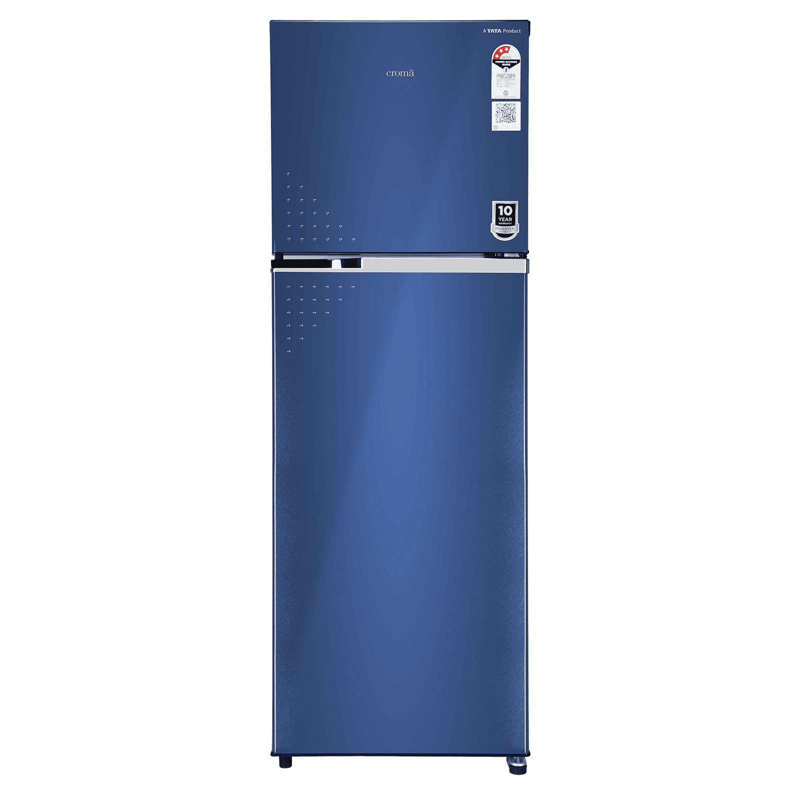 Croma 320 Litres 3 Star Frost Free Double Door Refrigerator with Inverter Technology (2025 Model, CRLR320FID276260, Ocean Blue)