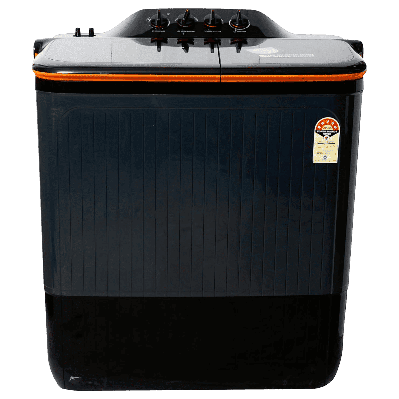 LLOYD 12 kg 5 Star Semi Automatic Washing Machine with Electro-Mechanical Wash Timer (Elante Pluss, GLWS125EPHVG, Dark Grey)