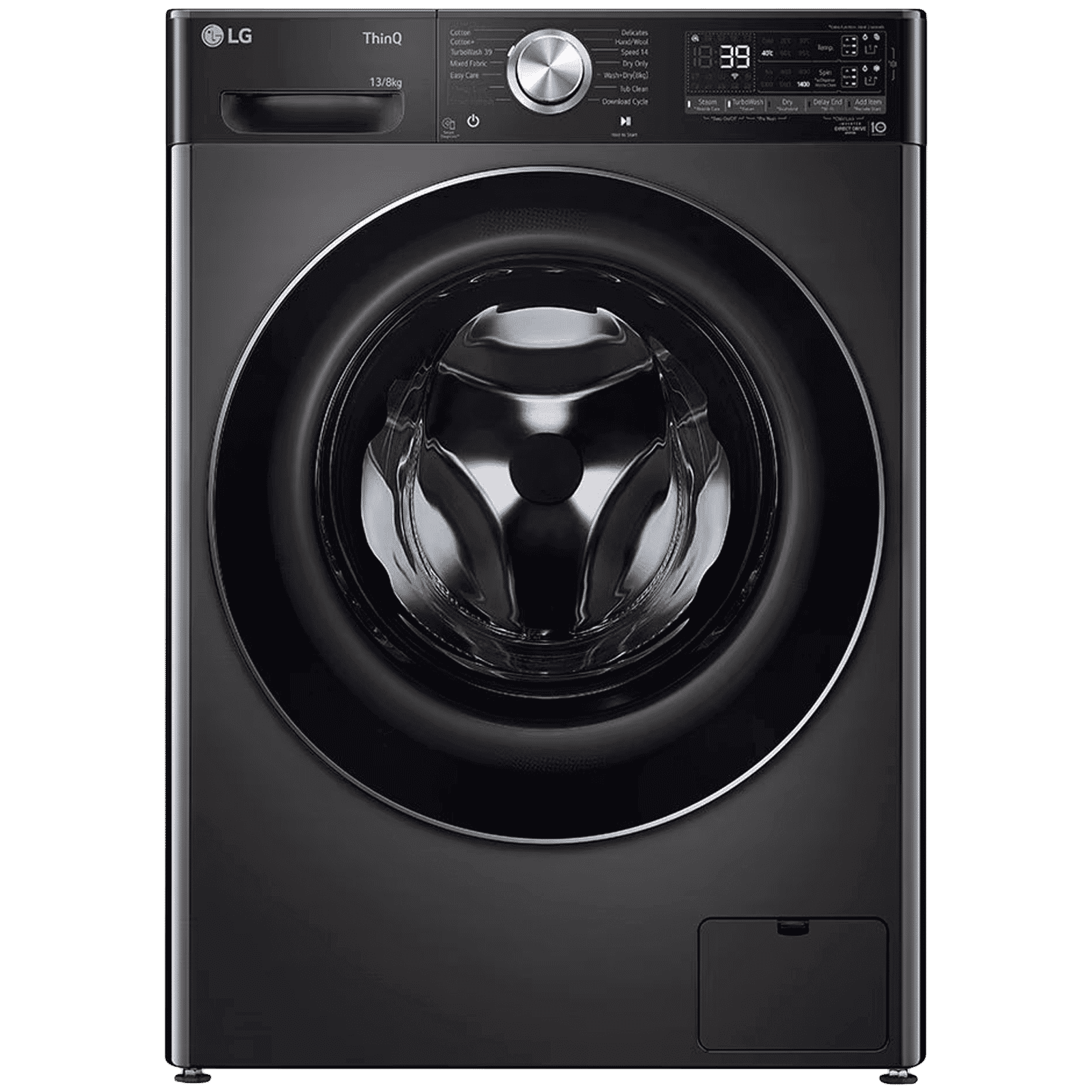 LG 13 kg Wi-Fi Inverter Fully Automatic Front Load Washing Machine (FHD1308STB, AI Direct Drive, Black)