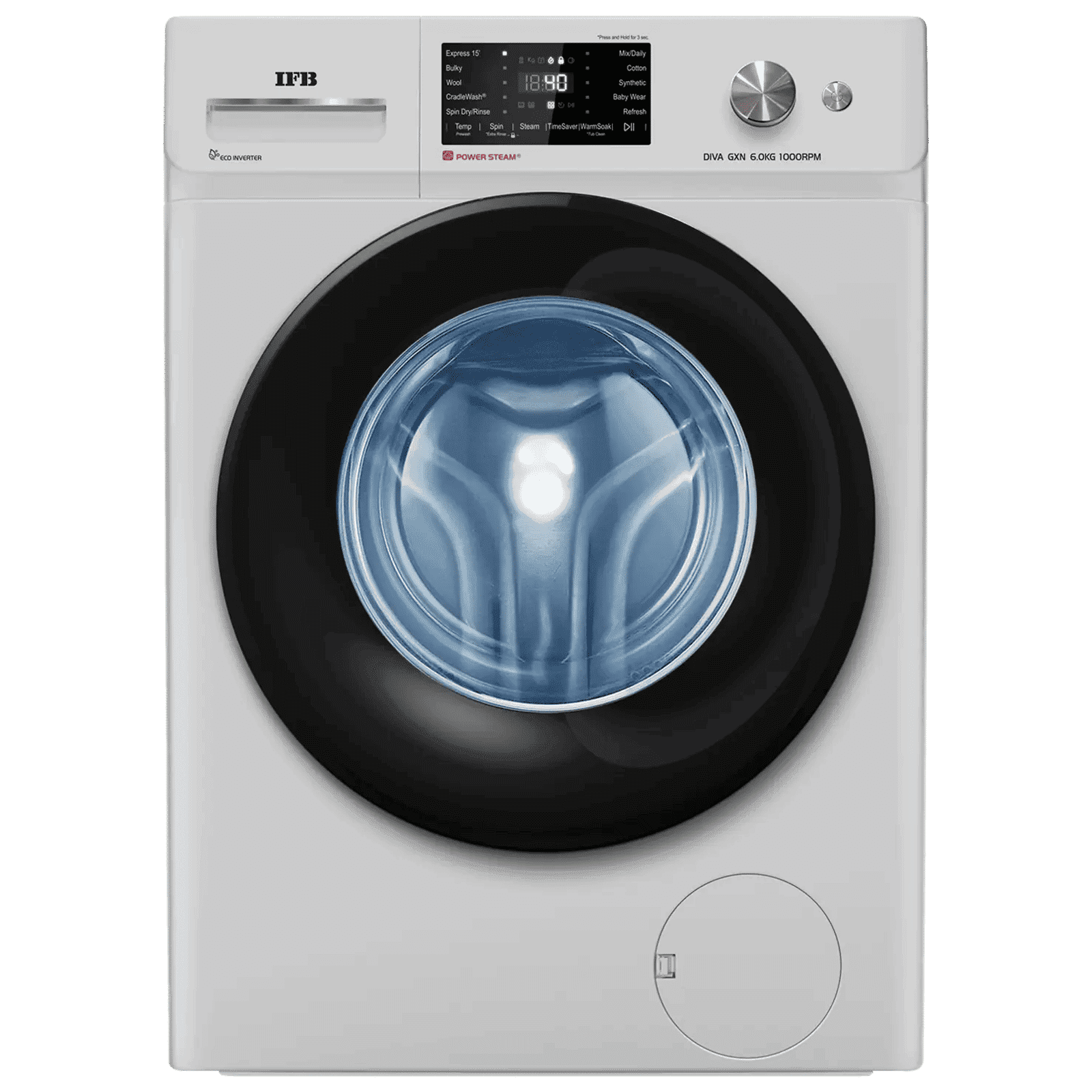 IFB 6 kg 5 Star Inverter Fully Automatic Front Load Washing Machine (Diva GXN 6010K, Eco Inverter Motor, Grey)