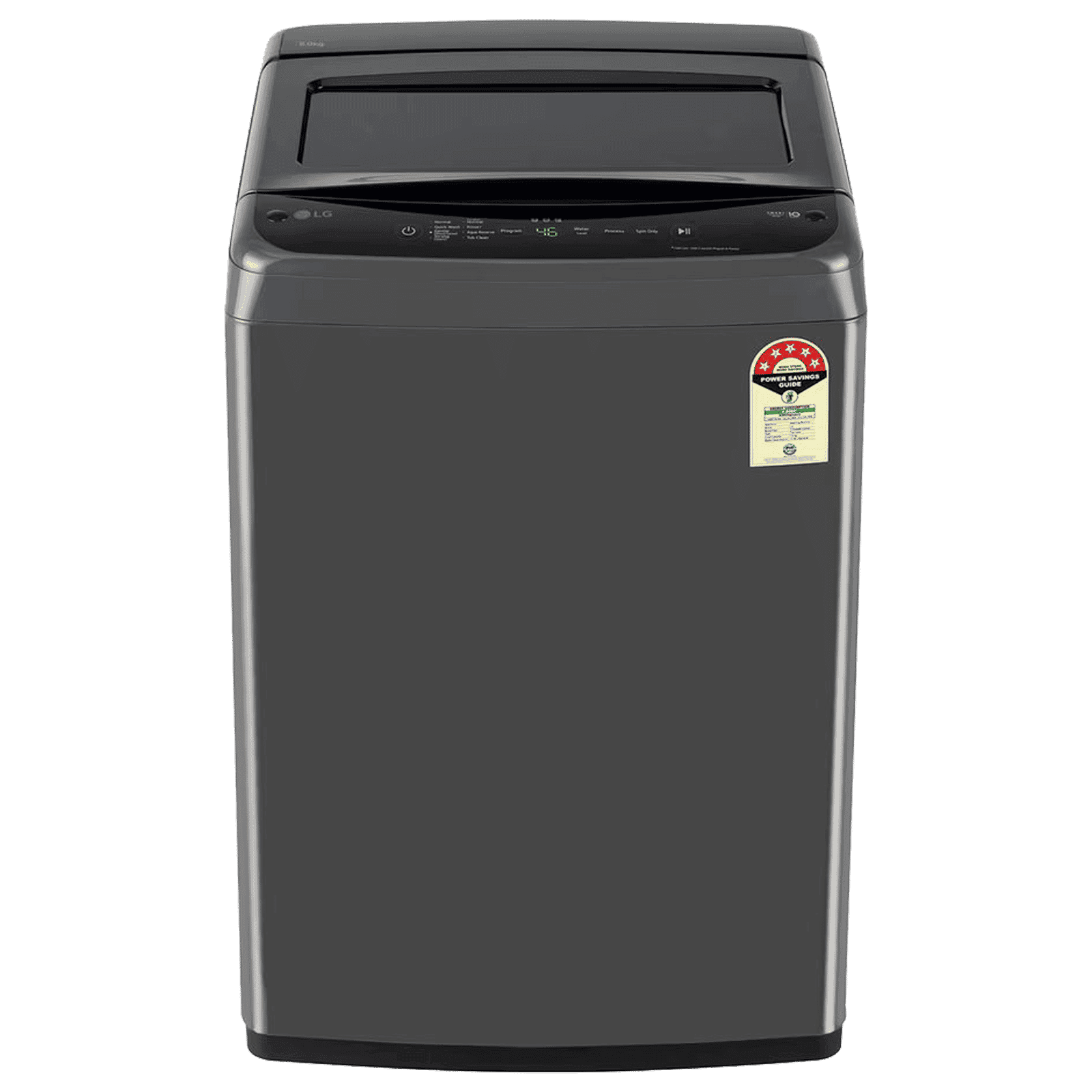 LG 8 kg 5 Star Inverter Fully Automatic Top Load Washing Machine (T80VBMB1Z, Smart Inverter Motor, Middle Black)
