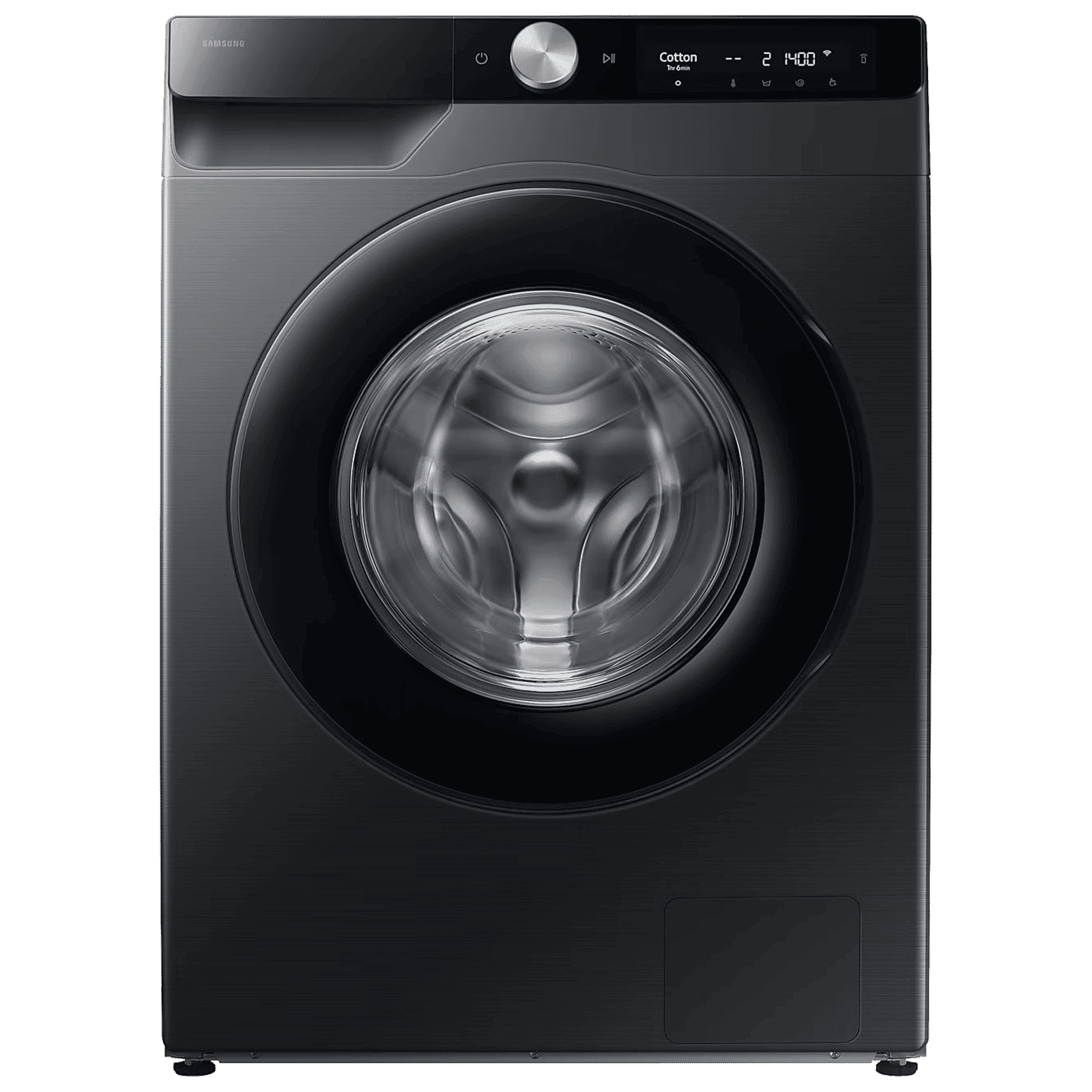 SAMSUNG 9 kg 5 Star Wi-Fi Inverter Fully Automatic Front Load Washing Machine (WW90DG6U24ABTL, Bubble Technology, Black)