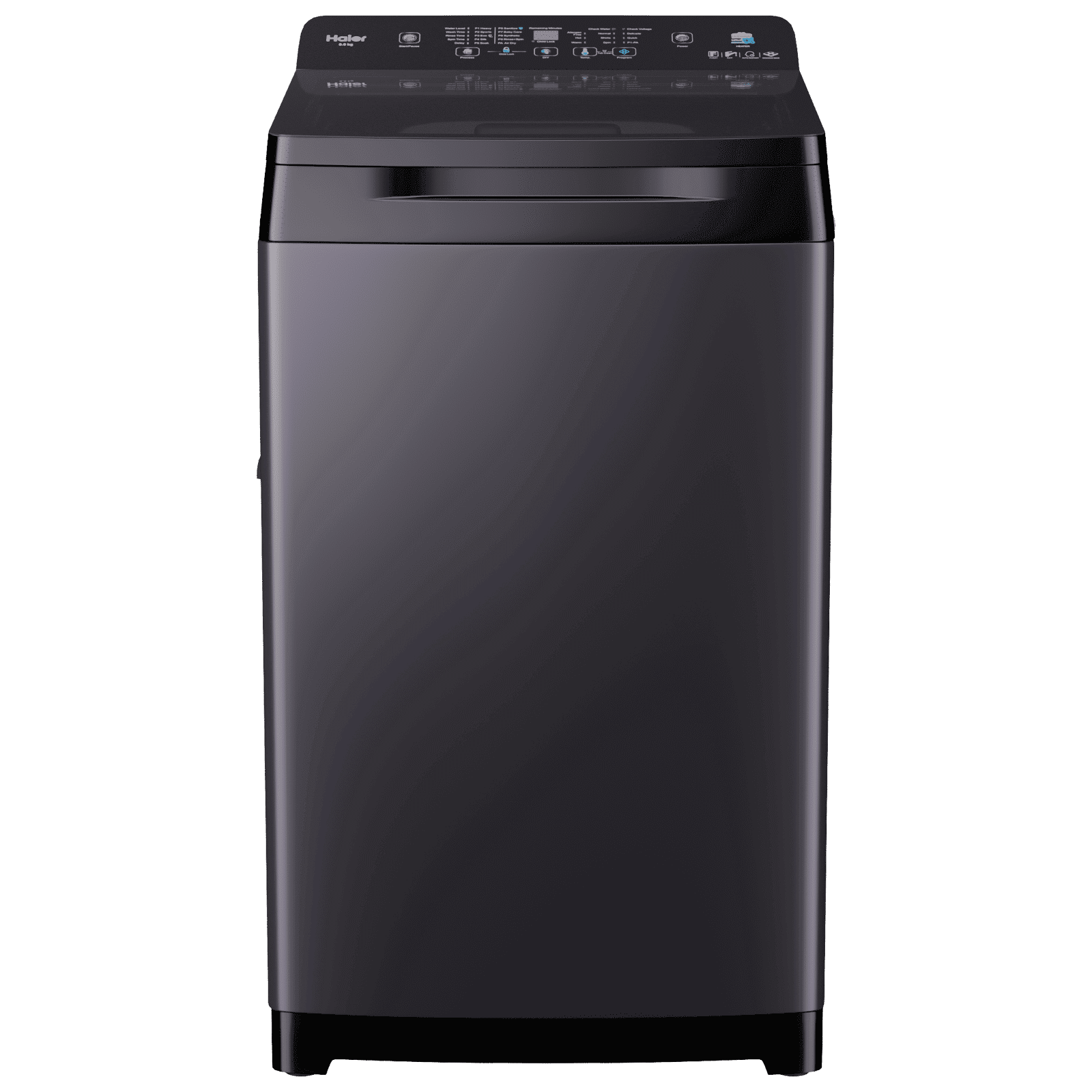 Haier 10.5 kg 5 Star Fully Automatic Top Load Washing Machine (Heater 688, HWM105-H688BK, In Built Heater, Black)